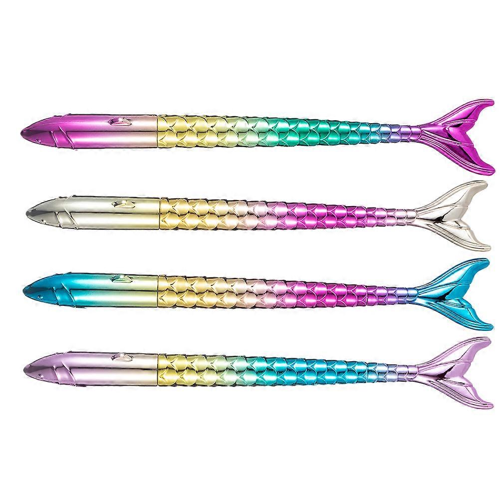 Nail Art Mobile Phone Decoration Sticky Tools Mermaid Pen Holder Mixed Style 4Pcs