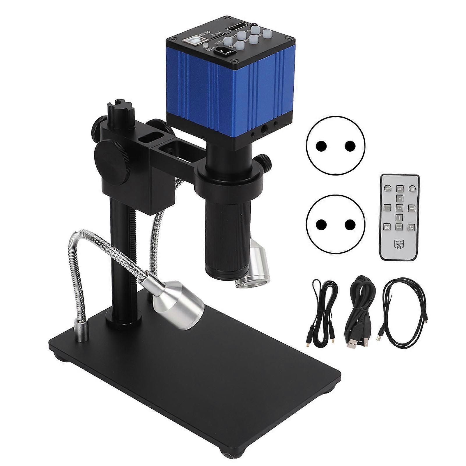 37MP Industry Microscope Camera Kit 2K USB Output High Definition 150X C Mount Lens for PCB Repair AC100‑240V
