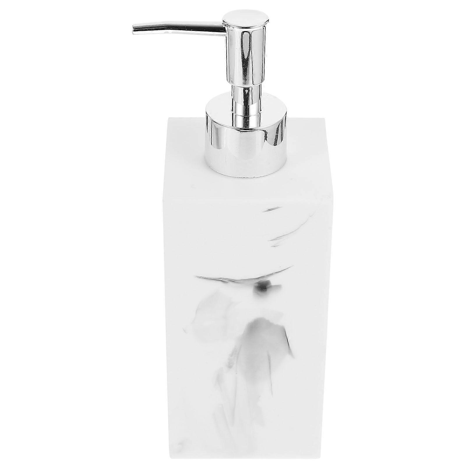 Marble Pattern Hand Soap Dispenser Pump Bottle Refillable Lotion Container for Bathroom Kitchen Shower Leak Proof Press Design Stylish Home Decor