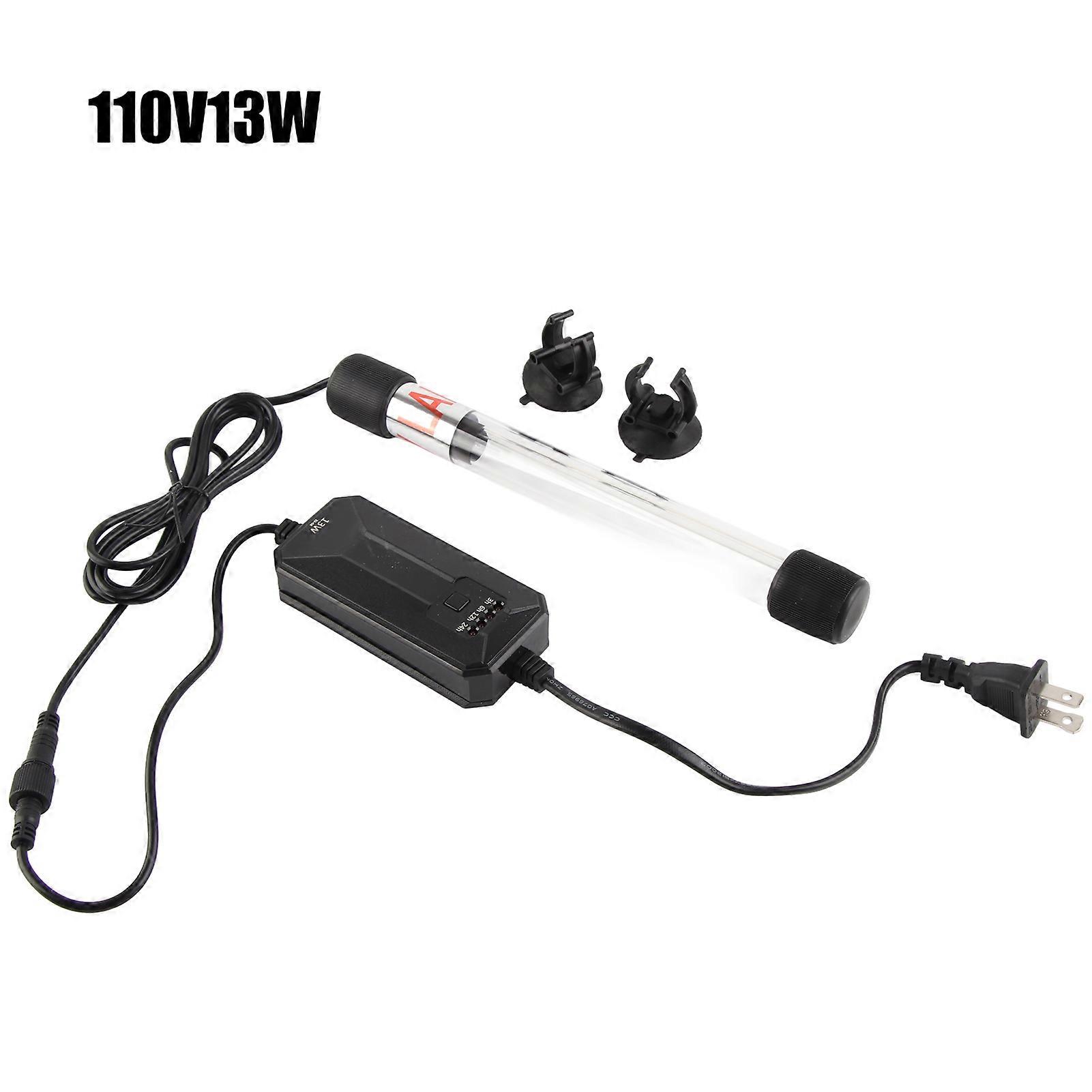 Fish Tank UV Timer Germicidal Lamp Aquarium Algae Lamp Amphibious Light