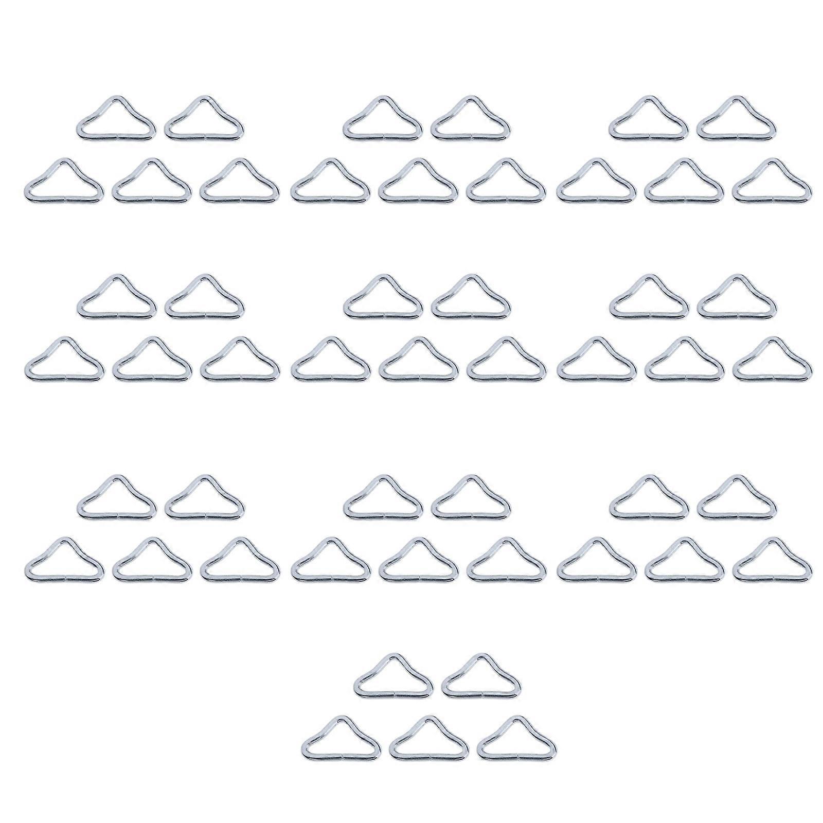 50Pcs Trampoline Triangular Rings Buckle Connector Trampoline Mat Triangle Rings Part for Indoor and Outdoor Use