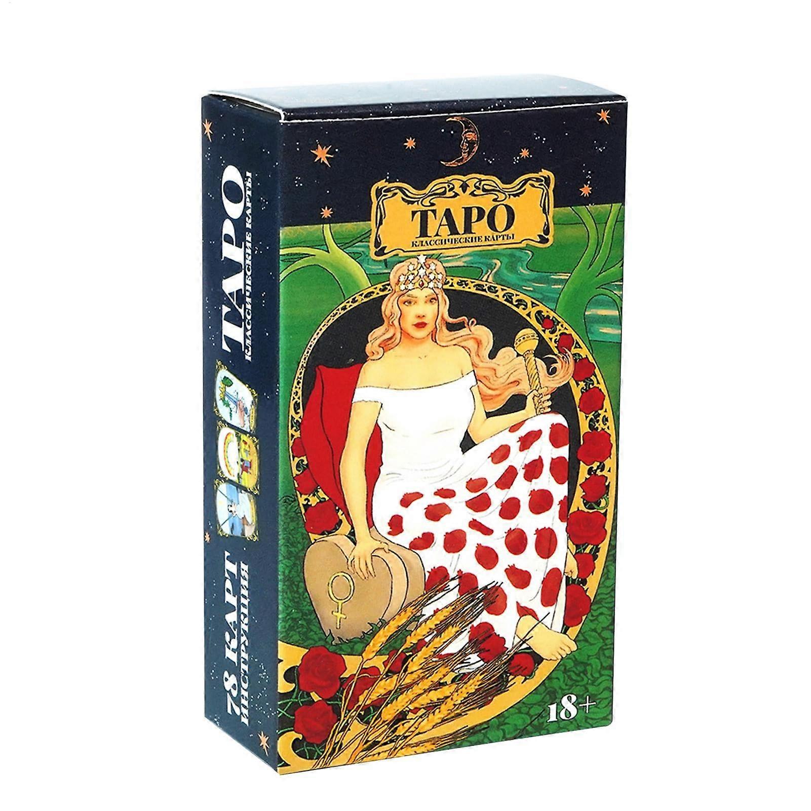Divination Tarot Cards Russian Version Waite Deck with Paper Instruction Manual for Fortune Telling and Fate Reading