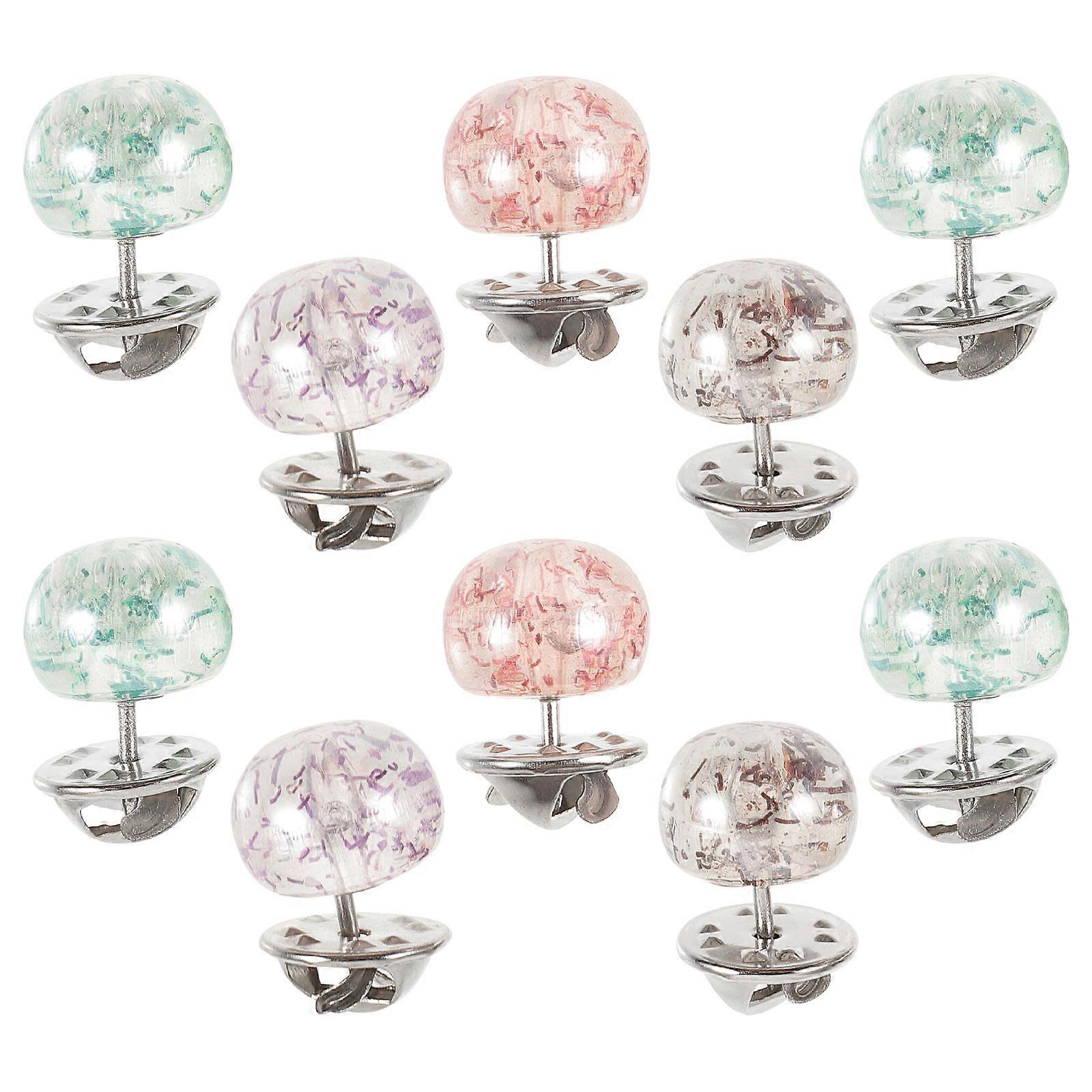 10pcs Faux Pearl Brooch Pins for Clothes – Lightweight Stylish Shirt Decorative Buttons for Casual and Formal Wear, Easy to Use DIY Accessories