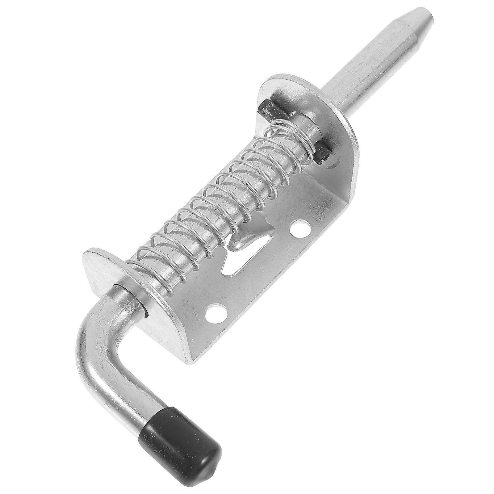 Cupboard Door Latch Heavy Duty Door Lock Indoor Bolts For Doors Silver Color 128mm Total Length 1Set