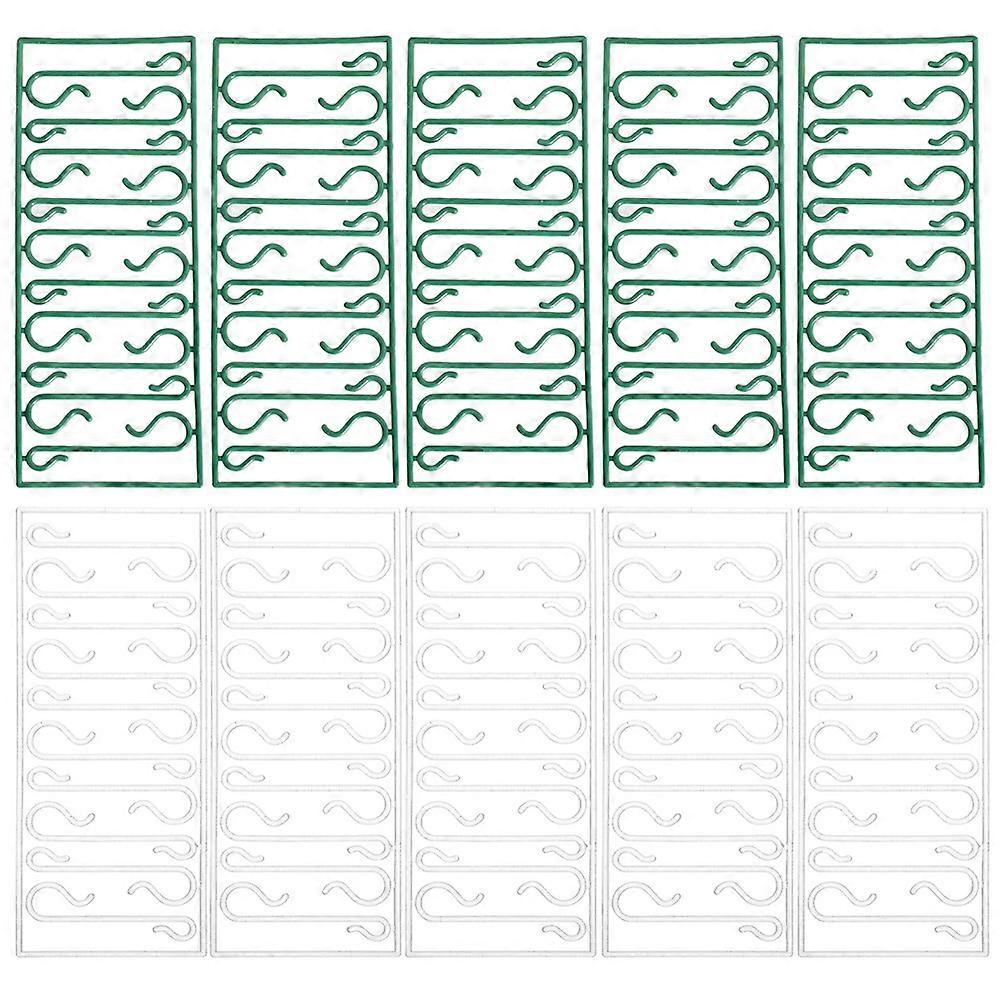 Small Ornament Hooks Xmas Ornament Hooks Hanging Christmas Tree Holiday Decorations Plastic 100Pcs