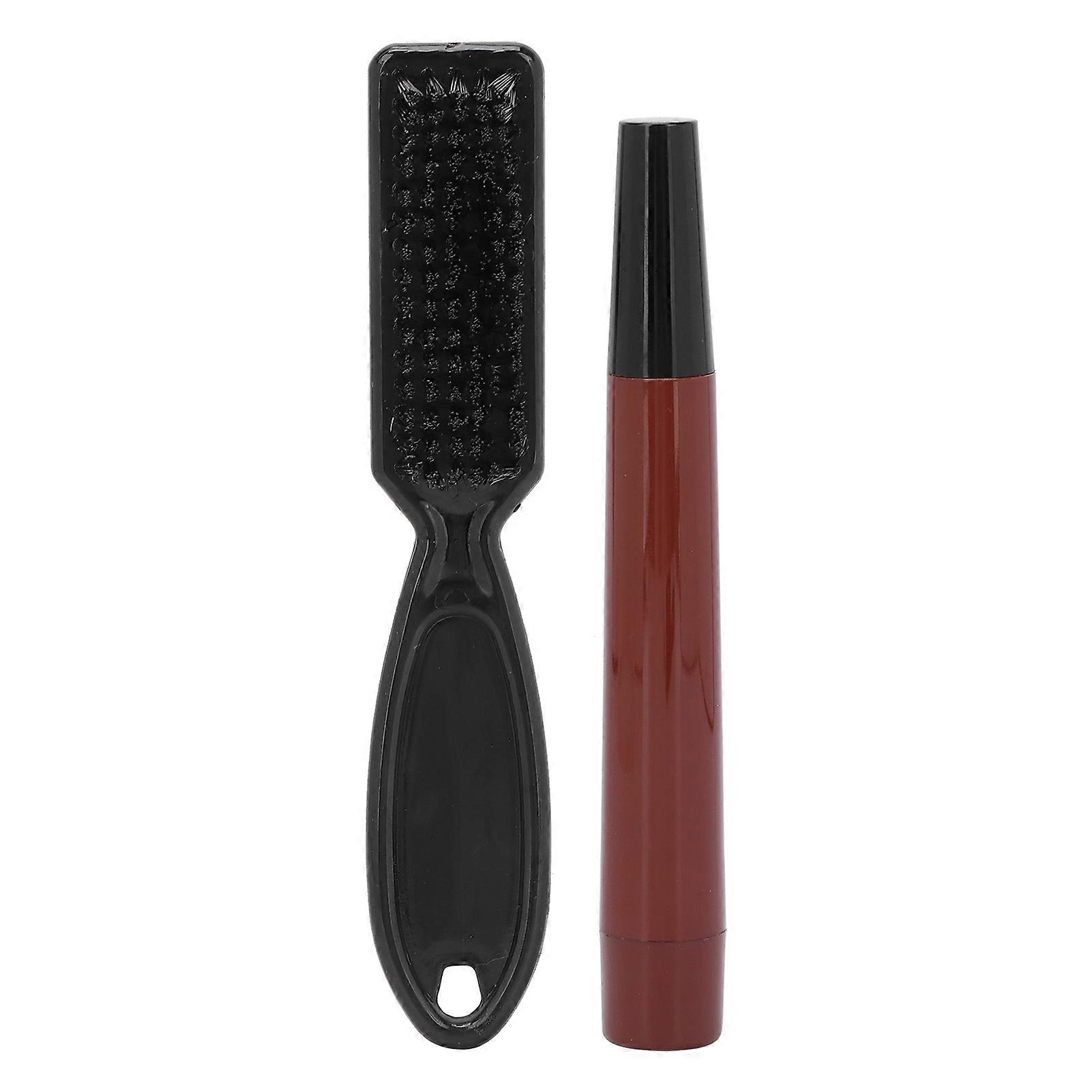 Wasserdichtes Bartstift-Füllset mit Bürste - Rotbraun