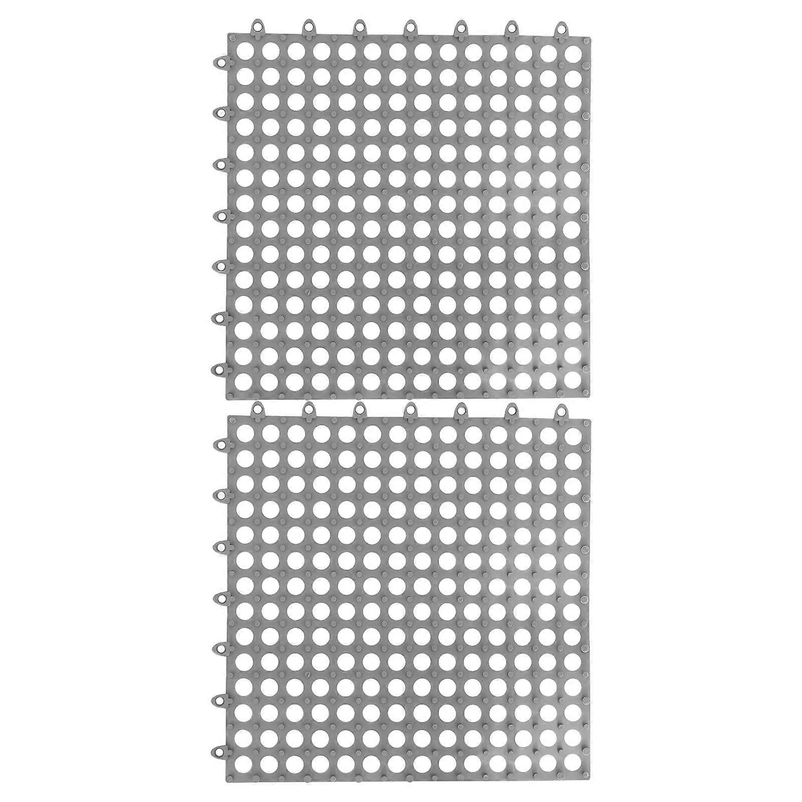 Outdoor Non-Slip Floor Mats Drainage Safety Splicing Structure 2Pcs