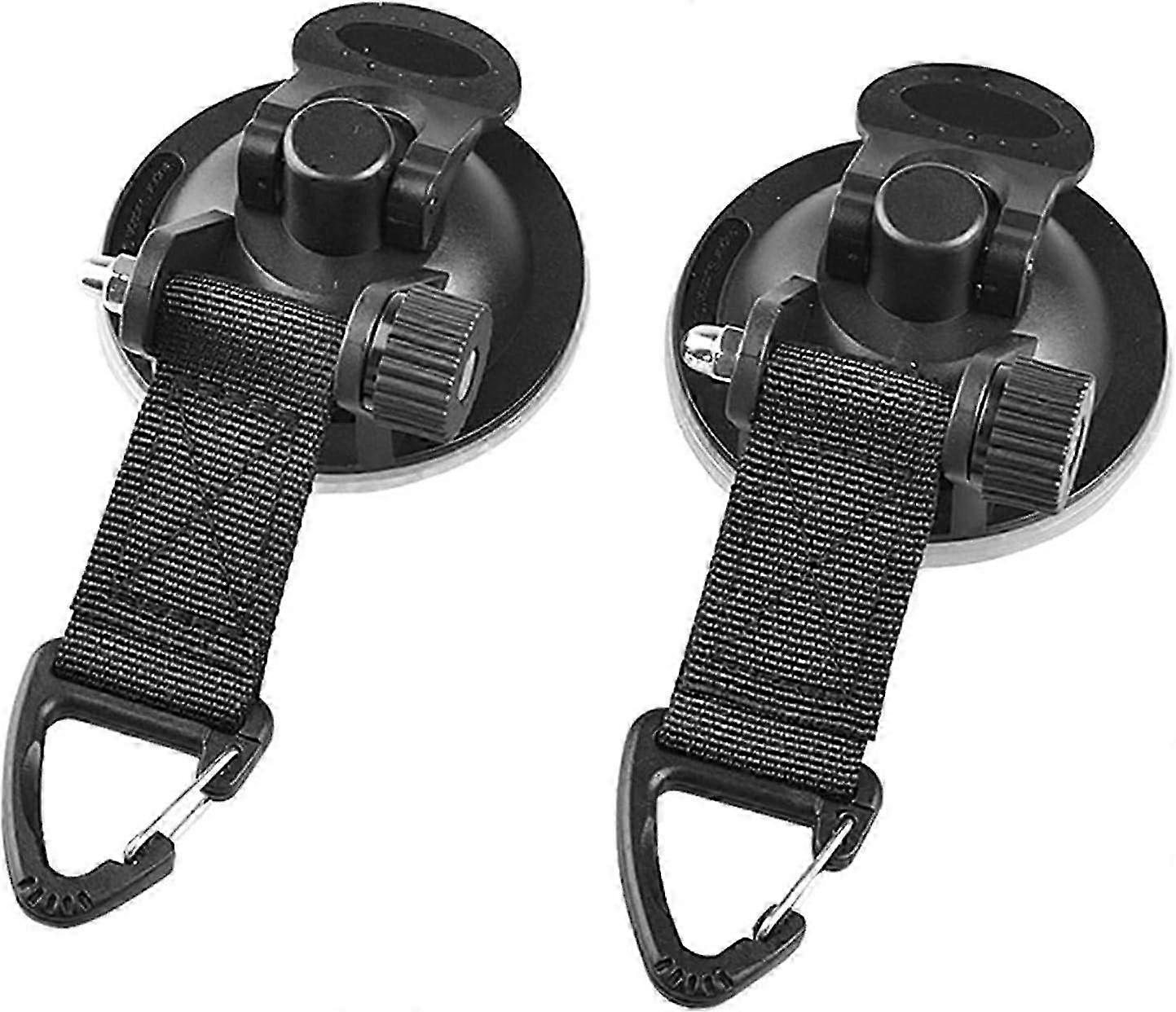 2-Pack Multifunction Suction Cup Anchor with Fixing Hook - Powerful Pool Tarp & Tent Securing Solution for Outdoor Use