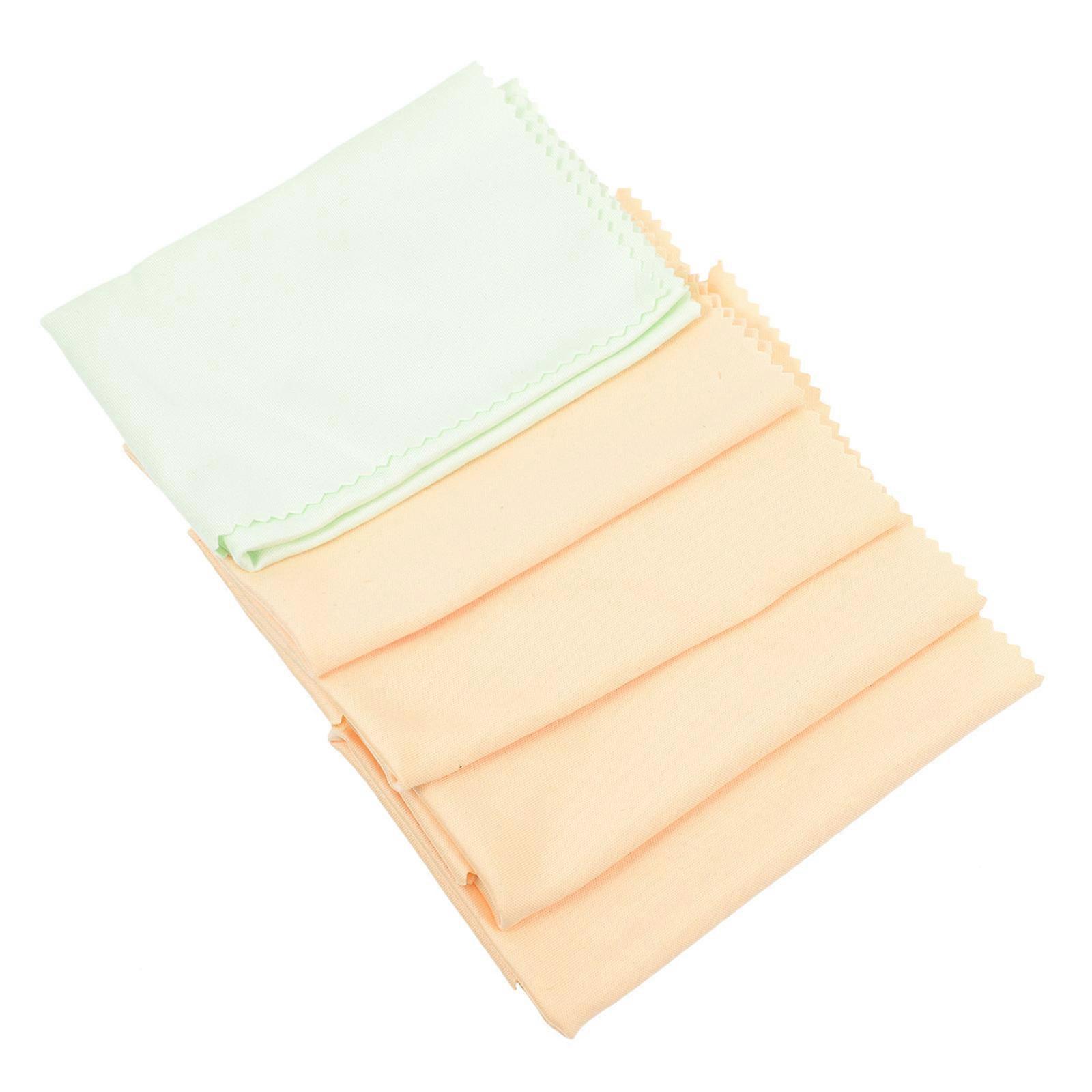 5pcs Microfiber Cleaning Cloths for Ukulele, Guitar & Violin – Stain & Fingerprint Remover for Musical Instruments