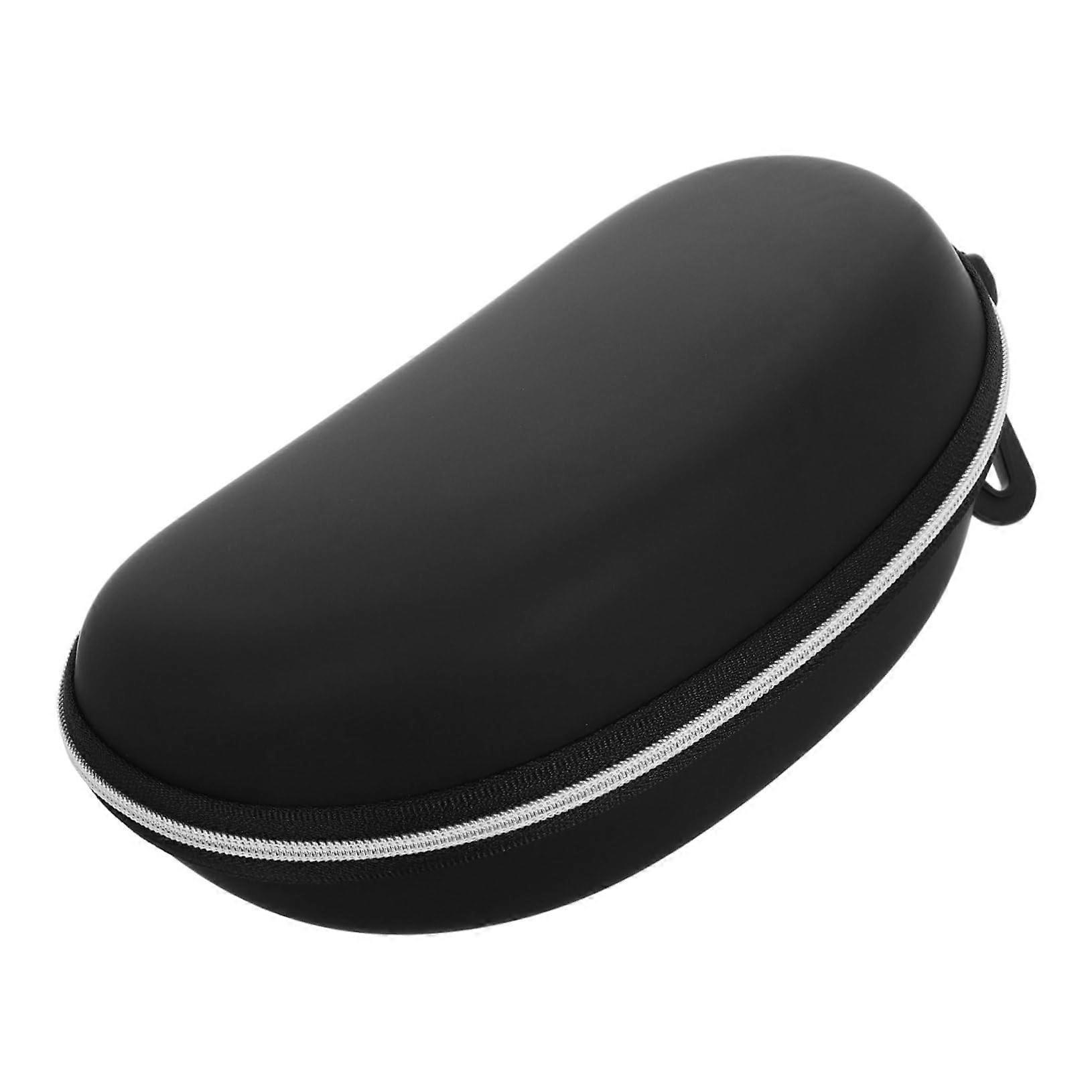 Outdoor sunglasses case, hardshell protective glasses case for ski goggles, secure glasses case with zipper and hook for sports and travel