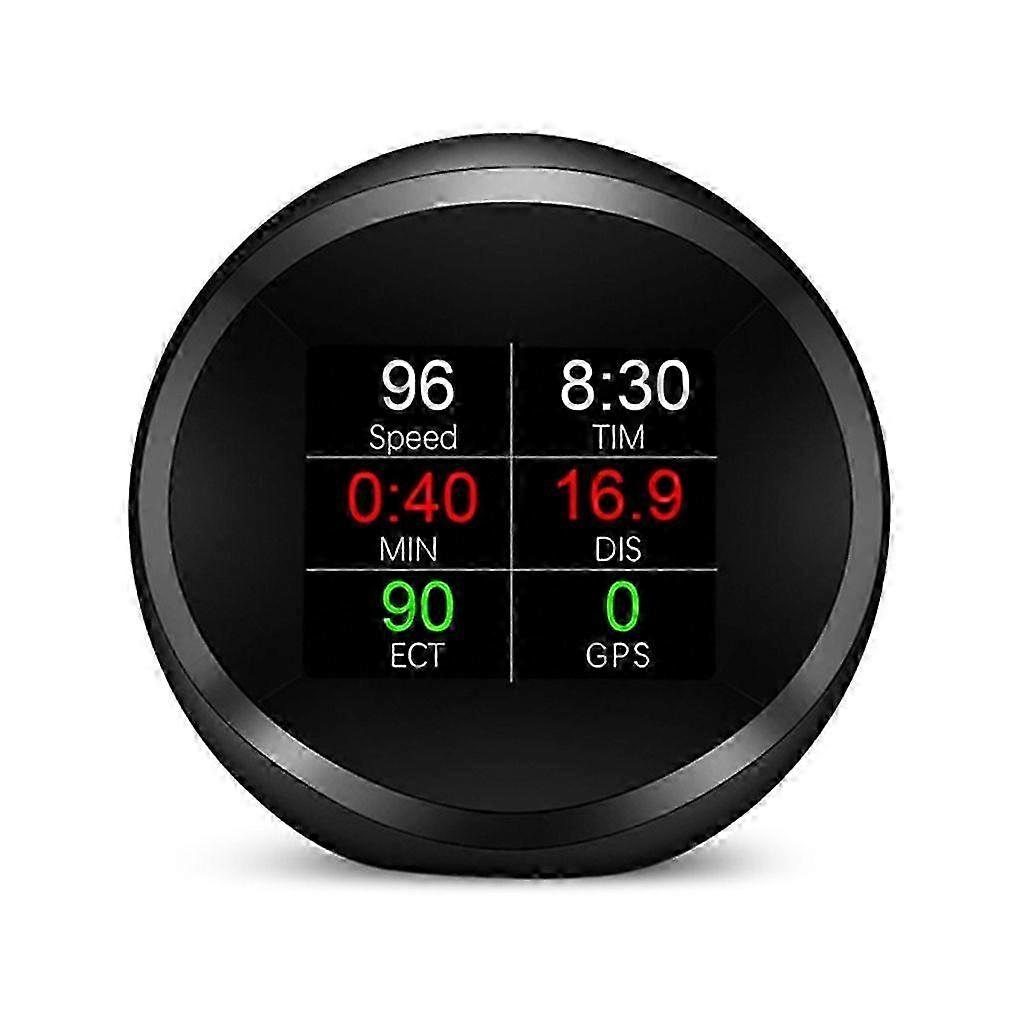 Universal Head Up Display (HUD) with Digital Multi-Function Speedometer & Security Alarm - Adjustable Multi-Alarm Setting for Safe Driving