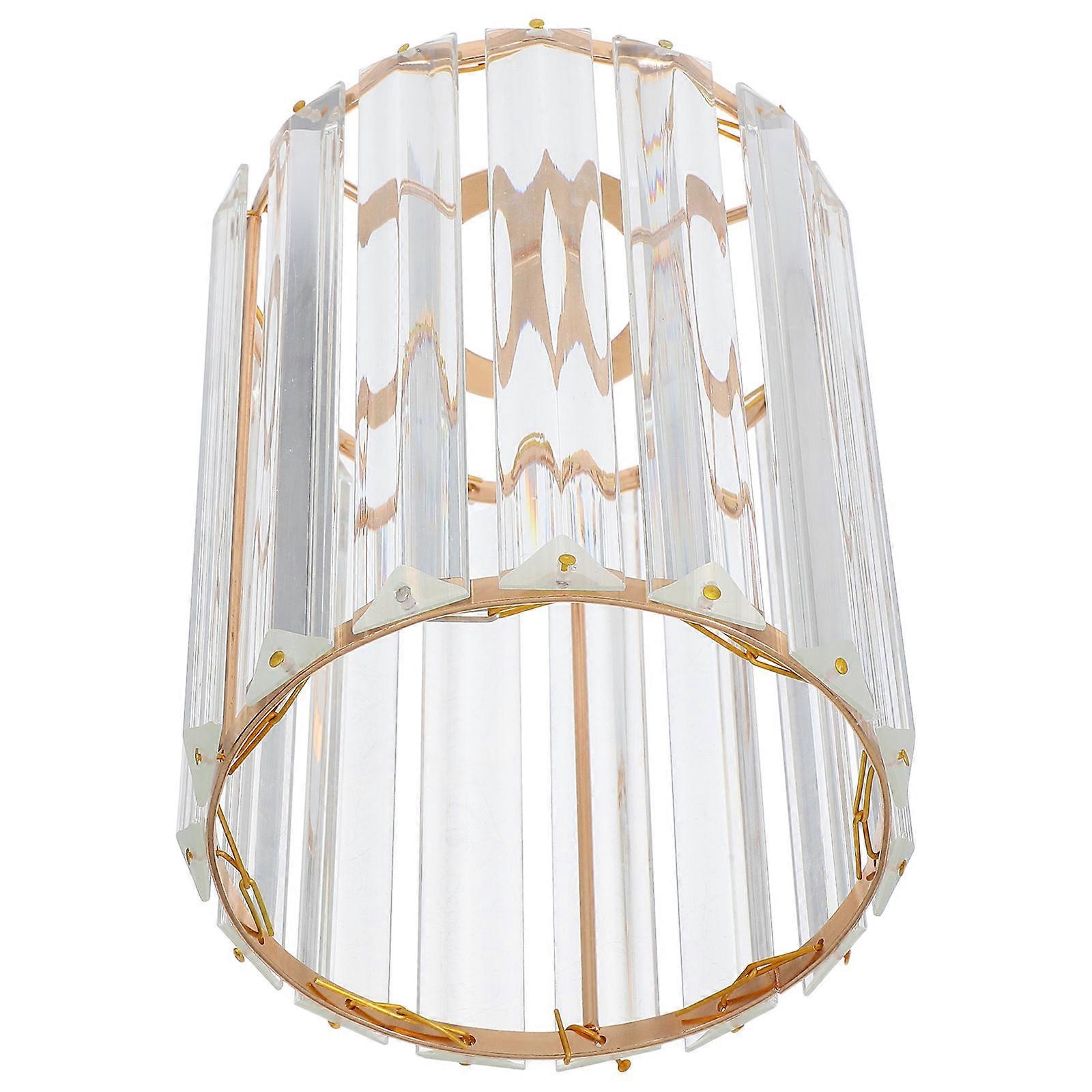 Replacement Lamp Shade Cylindrical Metal Small Lampshade Pendant Lampshade Light Diffusion For Bedroom 1Pack