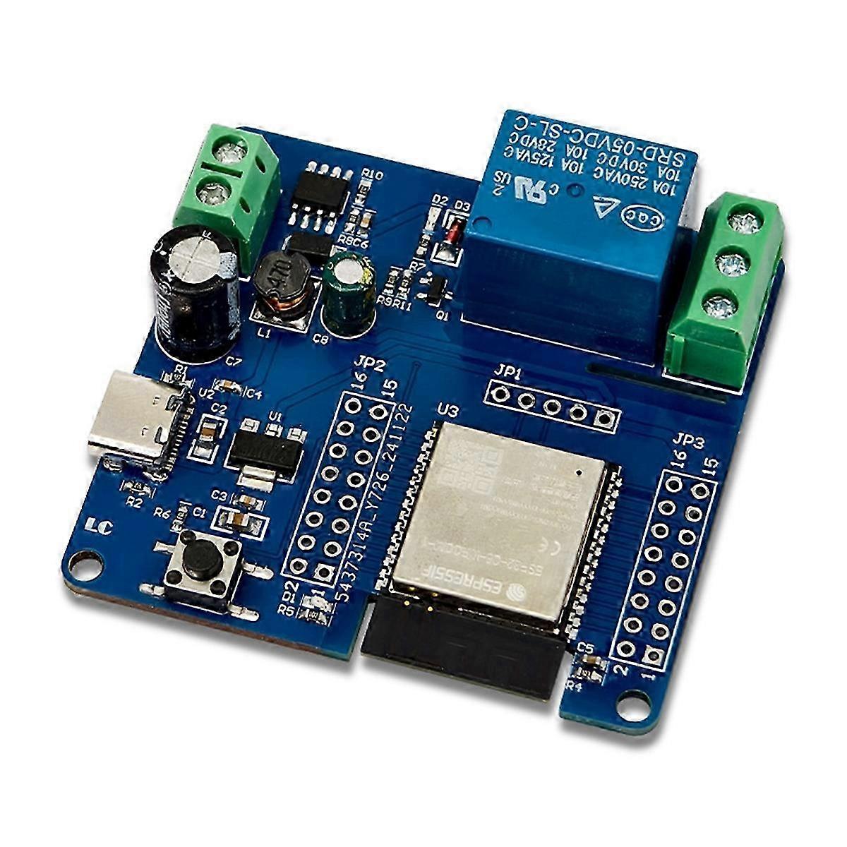 ESP32-C6 Single Relay Module DC5-60V - Smart Home Automation Switch for IoT Devices & Home Control Systems