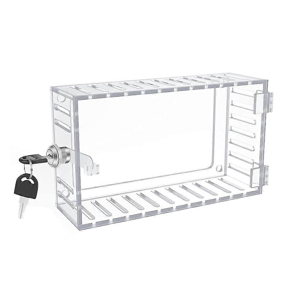 Thermostat Cover Universal Large Wall Mounted Acrylic Guard With Combination Lock U9x5 For Restaurants And Schools