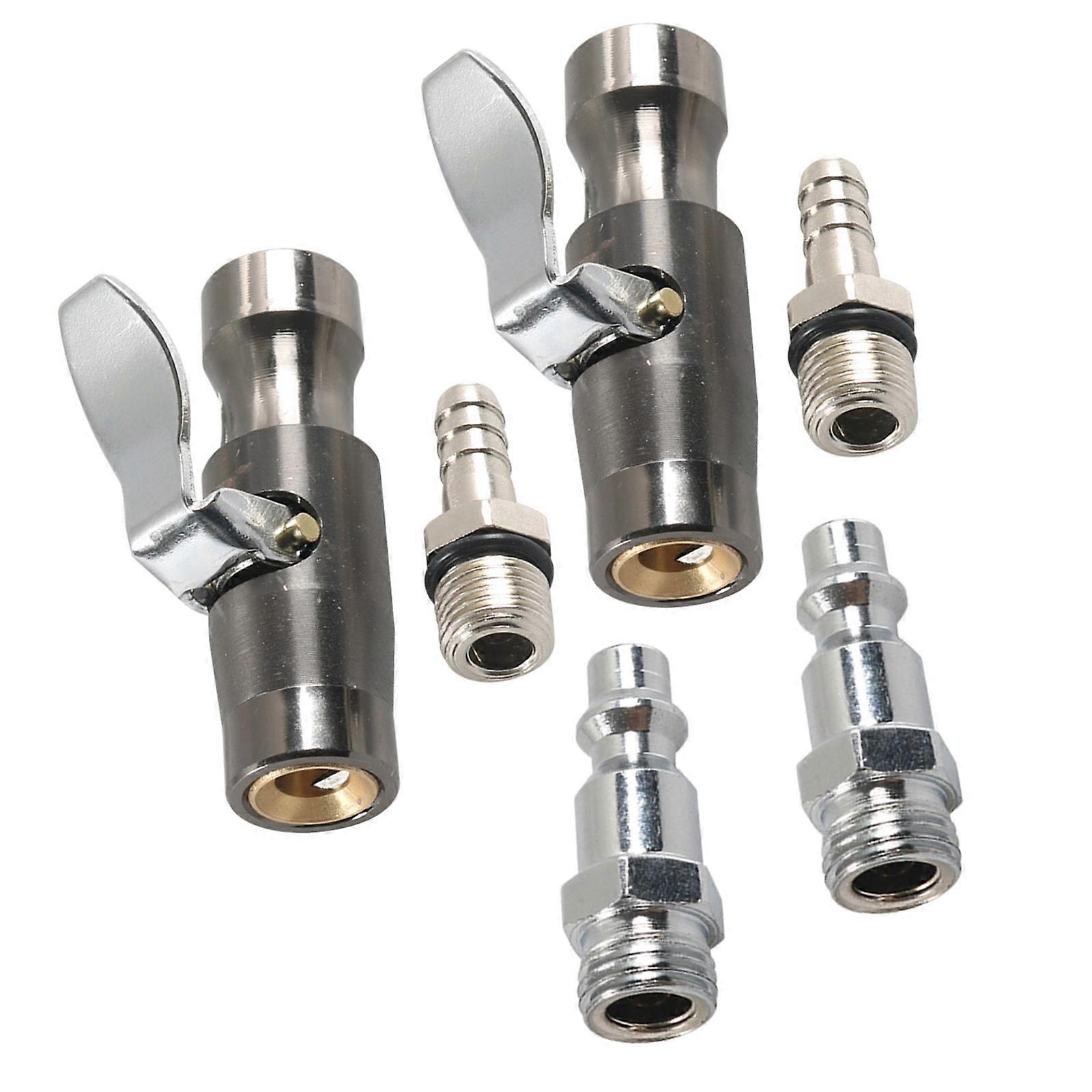 Easy Installation Leakproof Double Jaw Air Chuck For Tire Inflators Gauge Compressors 1/4 Inch FNPT Connection Leakproof Multicolor