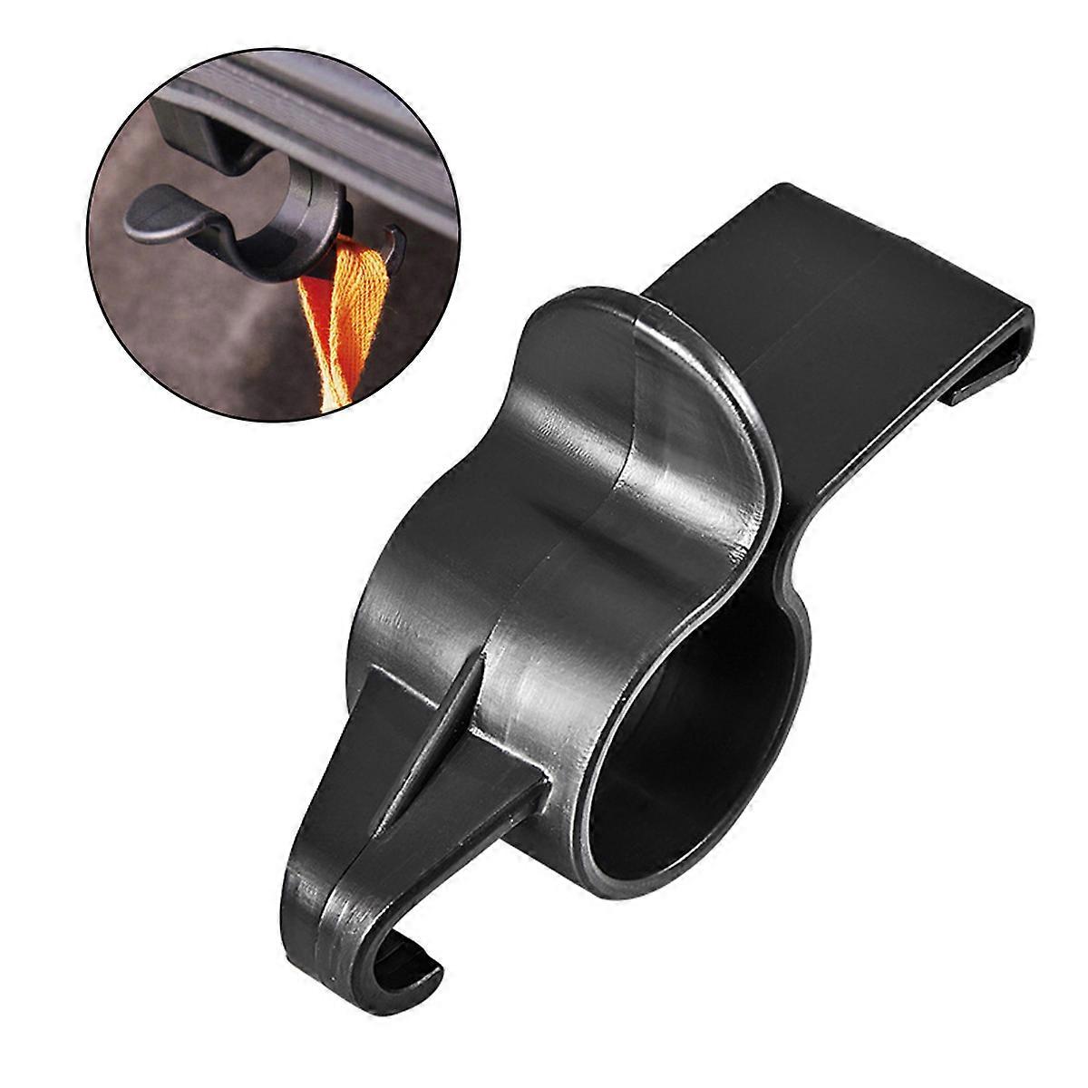 Black Plastic Car Trunk Hooks for Cleaning Cloth and Umbrella Expand Storage Space Easy to Install 2 Pieces