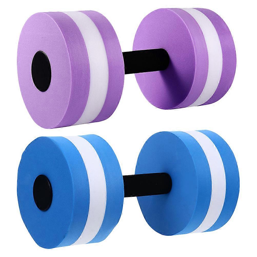 Aquatic Resistance Dumbbells Lightweight Eva Water Barbells Buoyant Hand Weights for Aqua Aerobics Swimming Pool Fitness Exercise All Ages