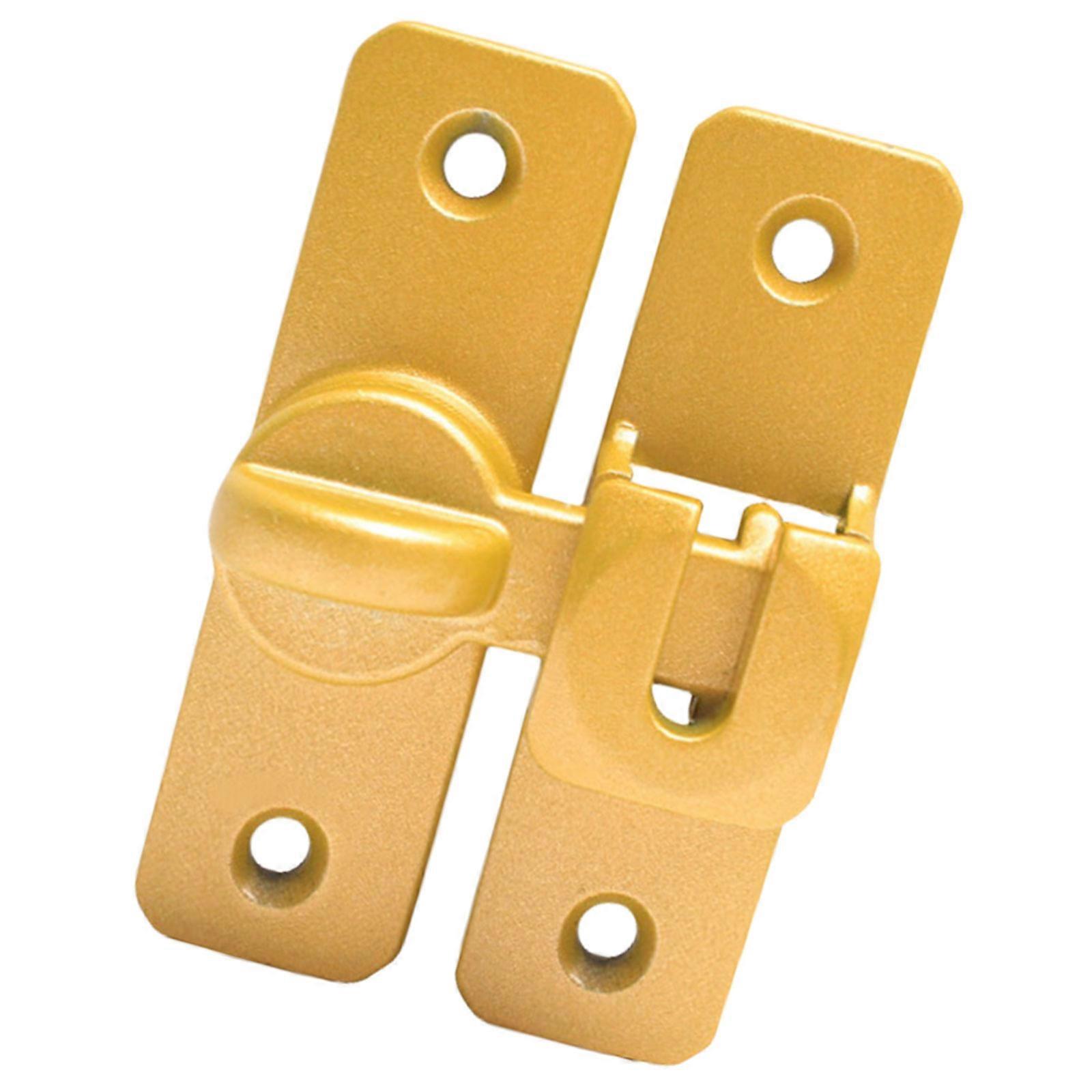 Practical Safe Upgrades with Sturdy Door Latches Portable Accessory for Various Door Thicknesses Office Daily Use  Rich gold