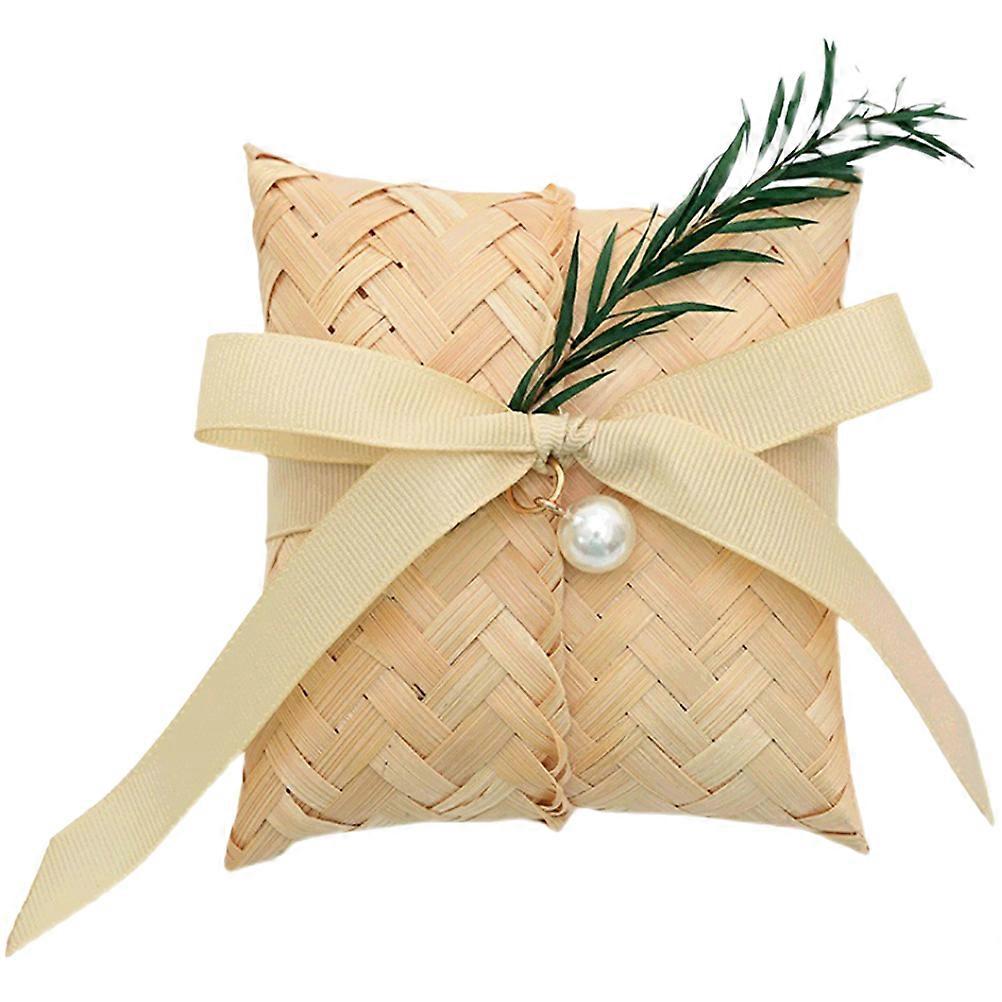 Gift Box Candy Box Bamboo Rectangular Wedding Birthday Party Storage 1Set