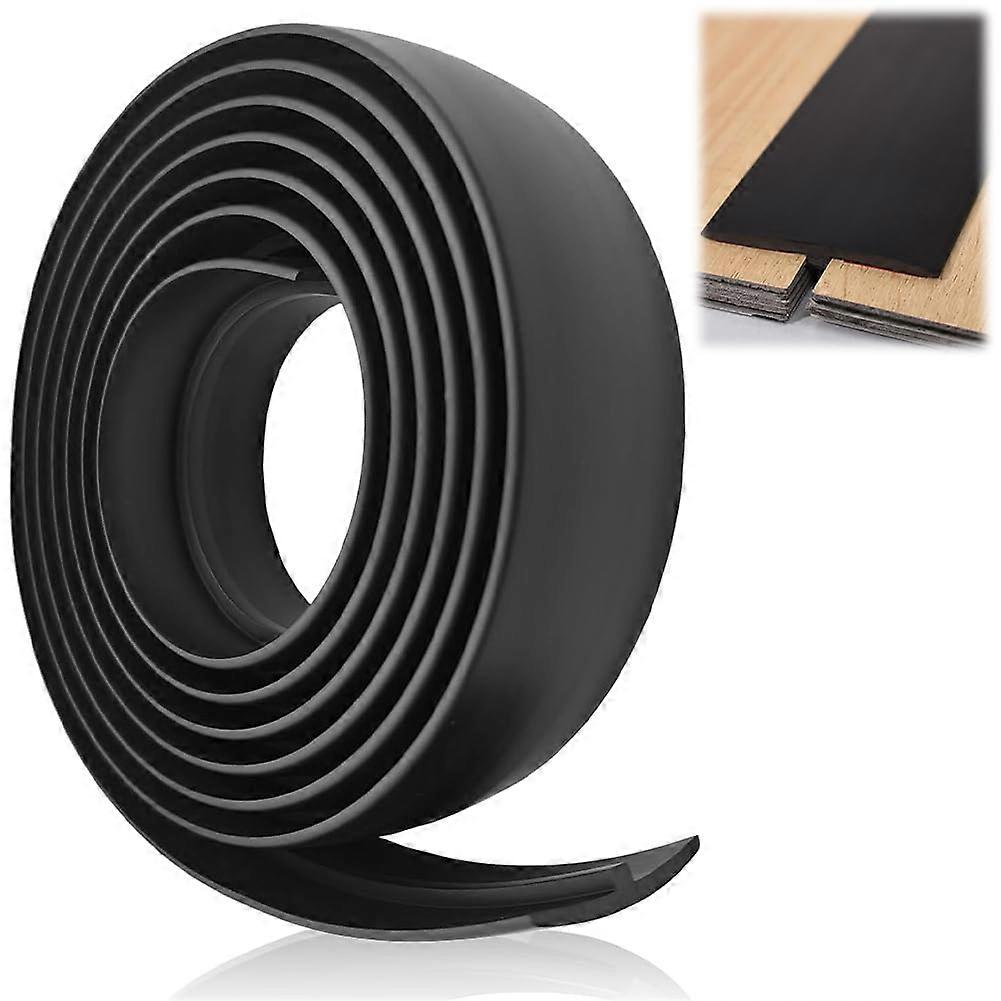 Selfadhesive transition profile, floor strip, black, 3000x30x1.75mm