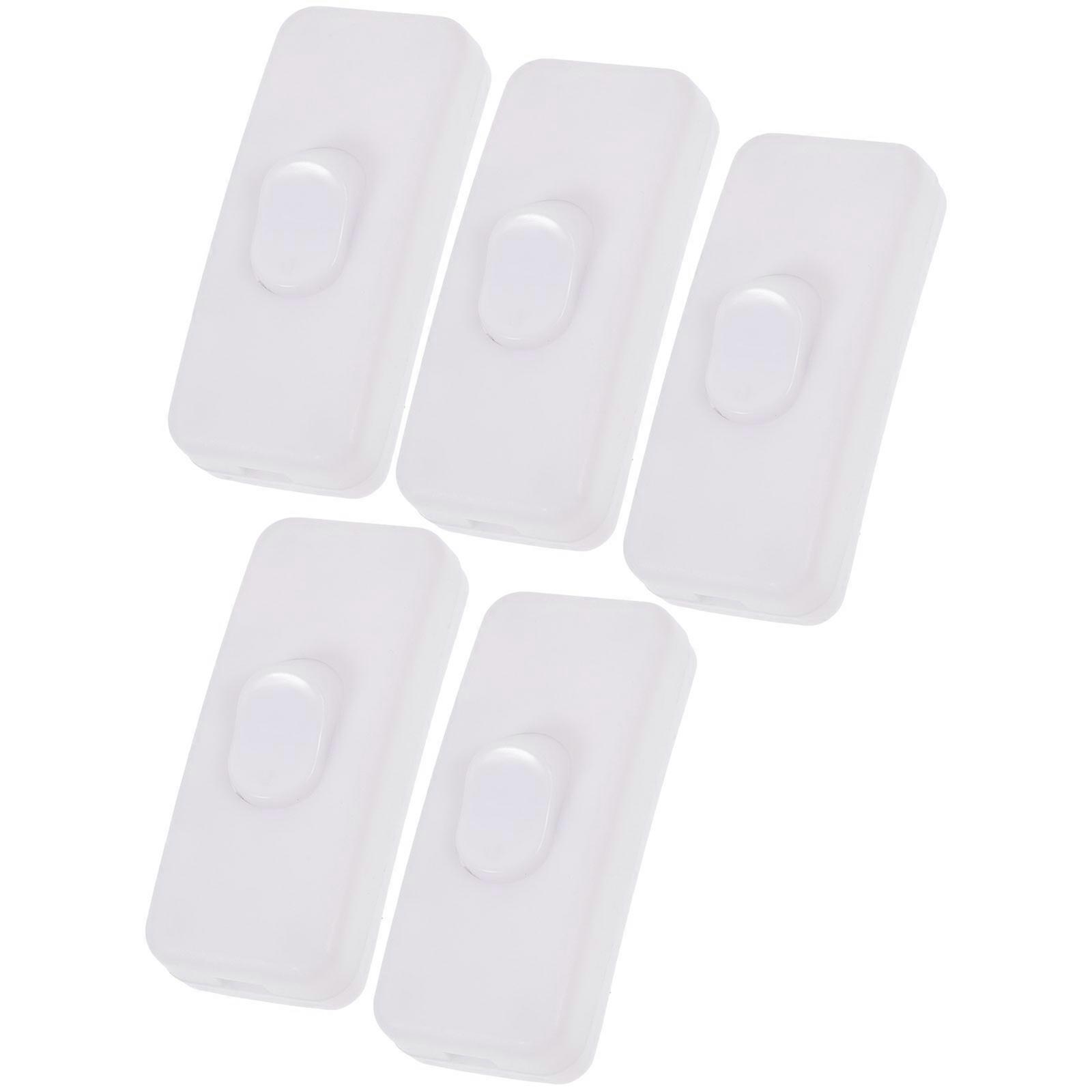 Rocker Light Switch Electrical Equipment For Diy Enthusiasts 5Pcs Abs 59x2cm Simple Design Lamp Switch