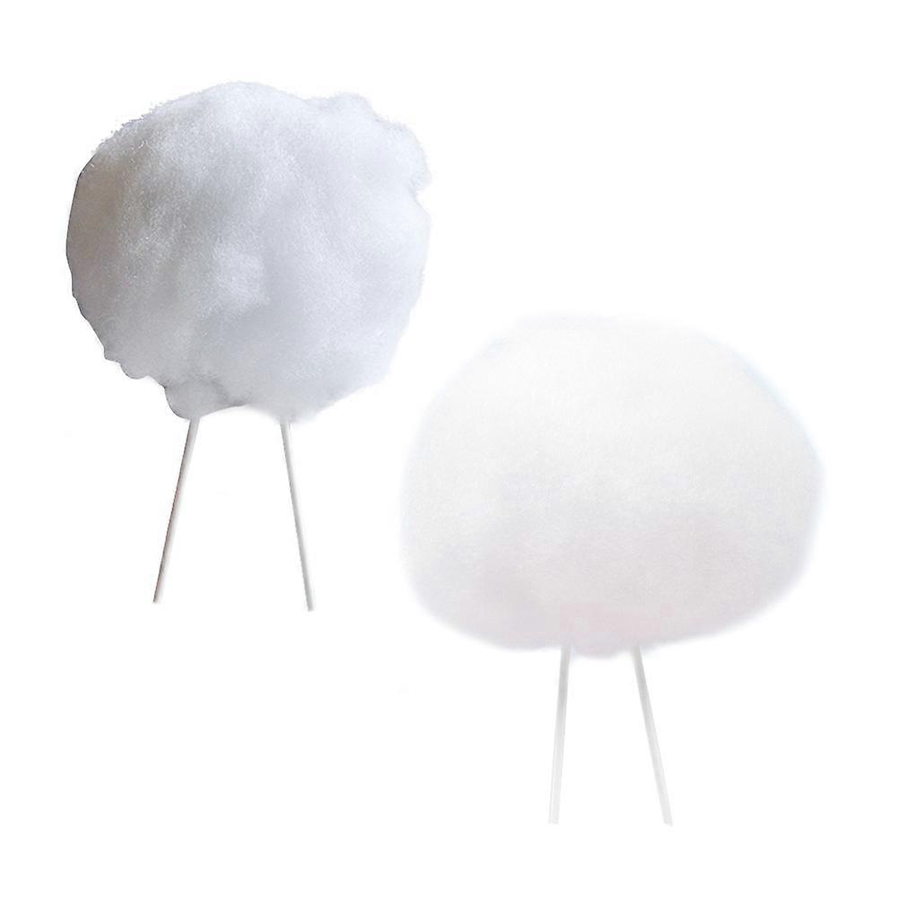 Glowing Cloud Cake Toppers for Birthday Party Decorations Safe Cotton Material White Color 2 Pieces