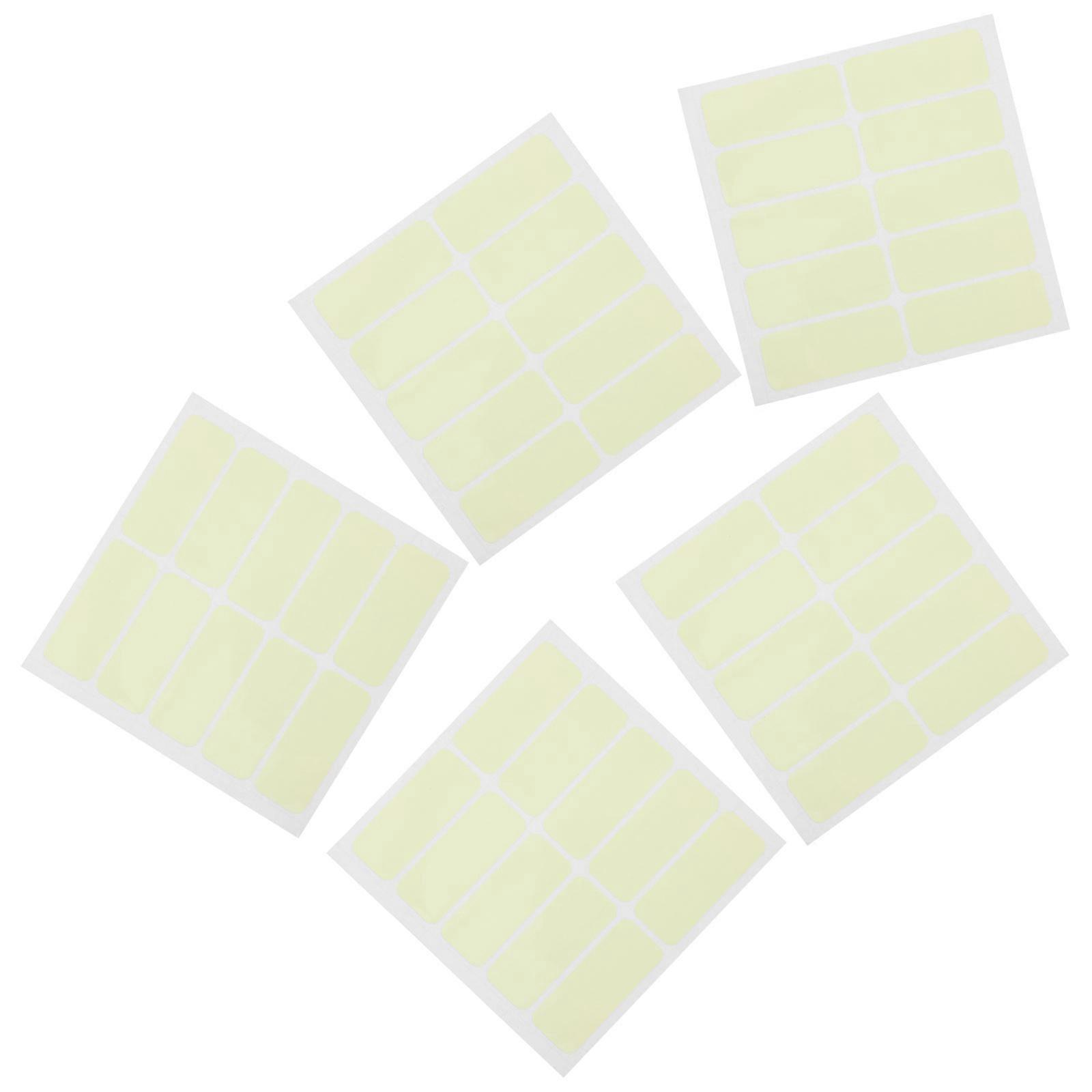 Glow in the Dark Adhesive Luminous Stickers for Light Switches – , Lightweight PVC Decals for Easy Nighttime Switch Location – 5 Sheets Included