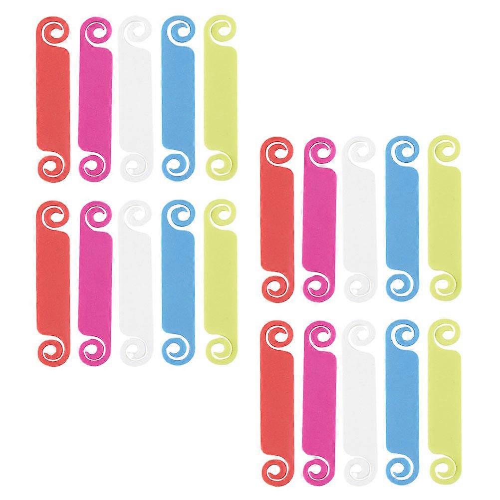Multi-Colored Cable Markers 100Pcs Effective Cable Management For Users Needing Organization At Home Office Durable And Convenient