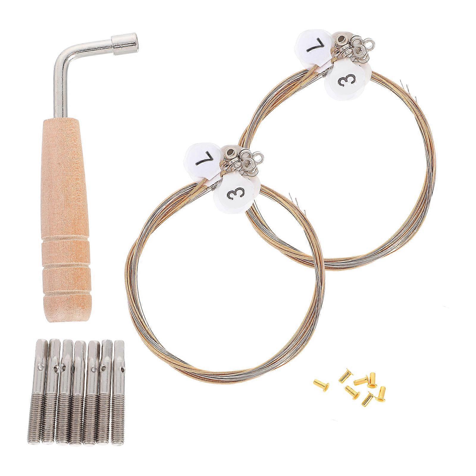 Professional Lyre Harp Strings Replacement Kit with Tuning Wrench – Durable, Precision Engineered for Easy Maintenance and Wide Compatibility