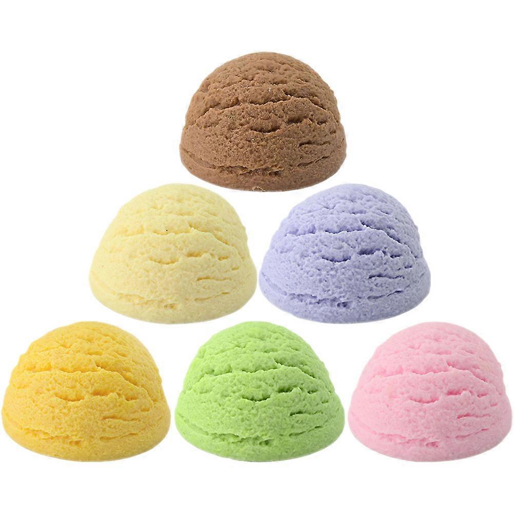 Realistic Simulation Ice Cream Balls Prop for Learning Use Made of PVC Safe and Durable Assorted Color