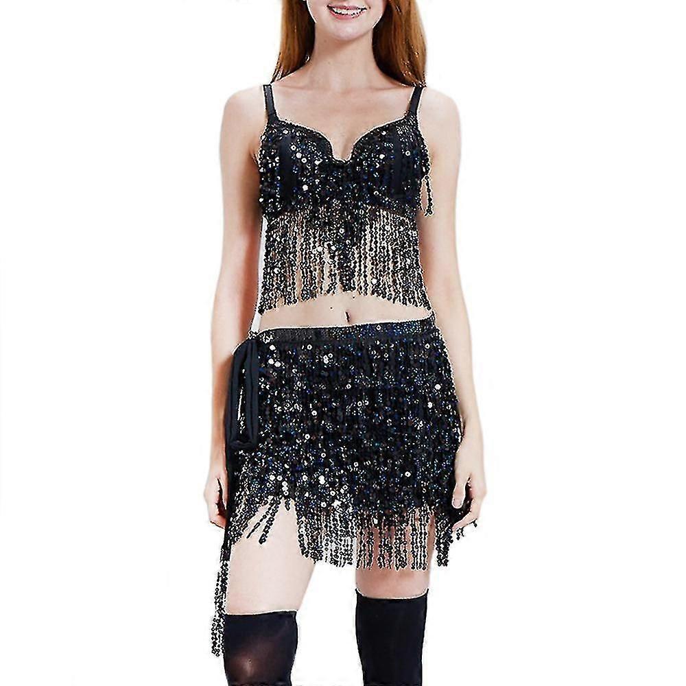 Halloween vatsa tanssi puku latinalainen tanssi hame intialainen tanssi setti