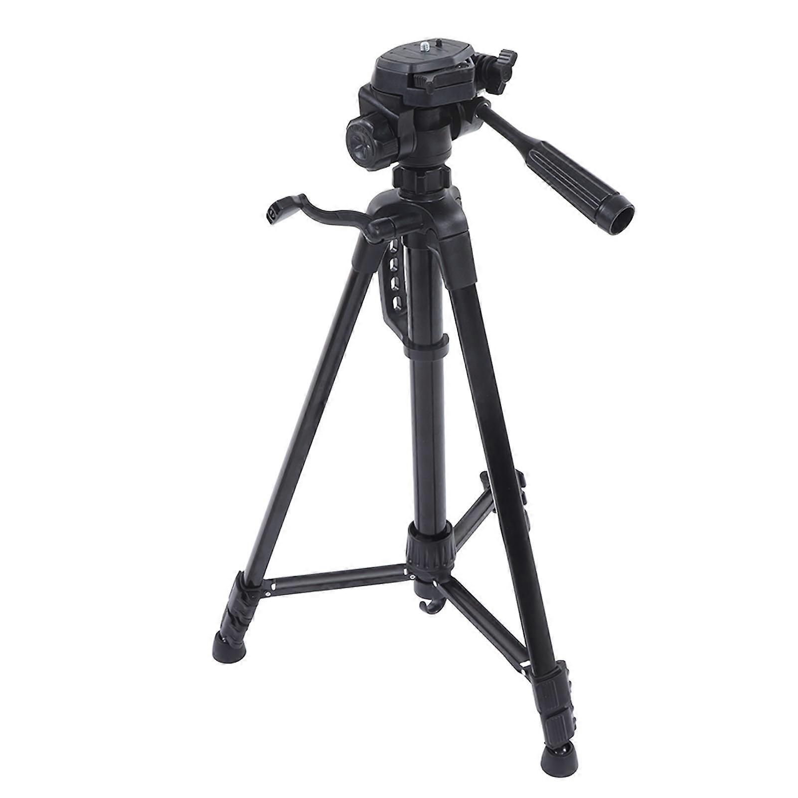 Camera Tripod Metal Lightweight Portable Selfie Stick Tripod with Phone Clip for Live Streaming Travel Home