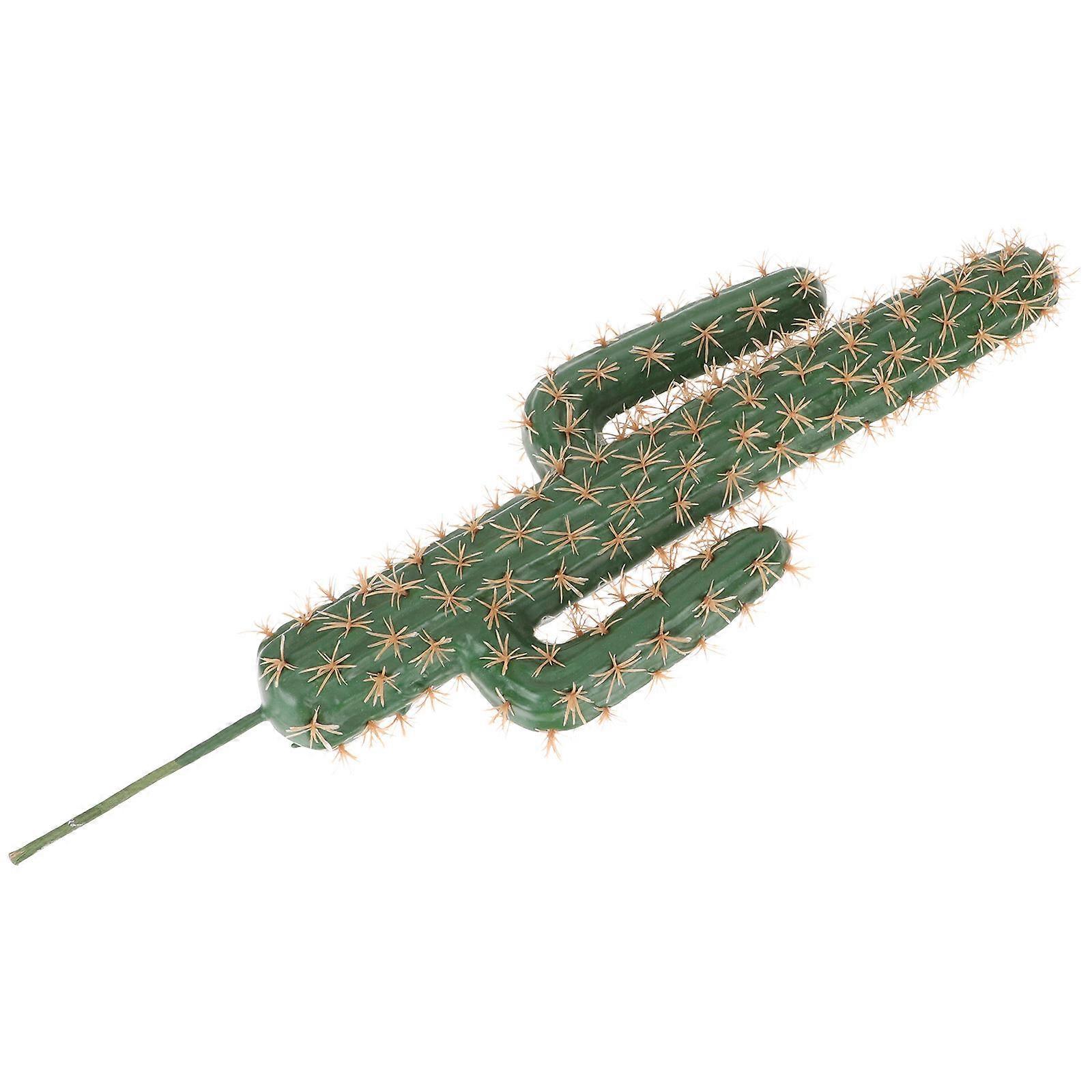 Artificial Cactus Cactus Model Landscaping Ornament Cactus Shape For Living Room 52x16cm Realistic Design 1Pack