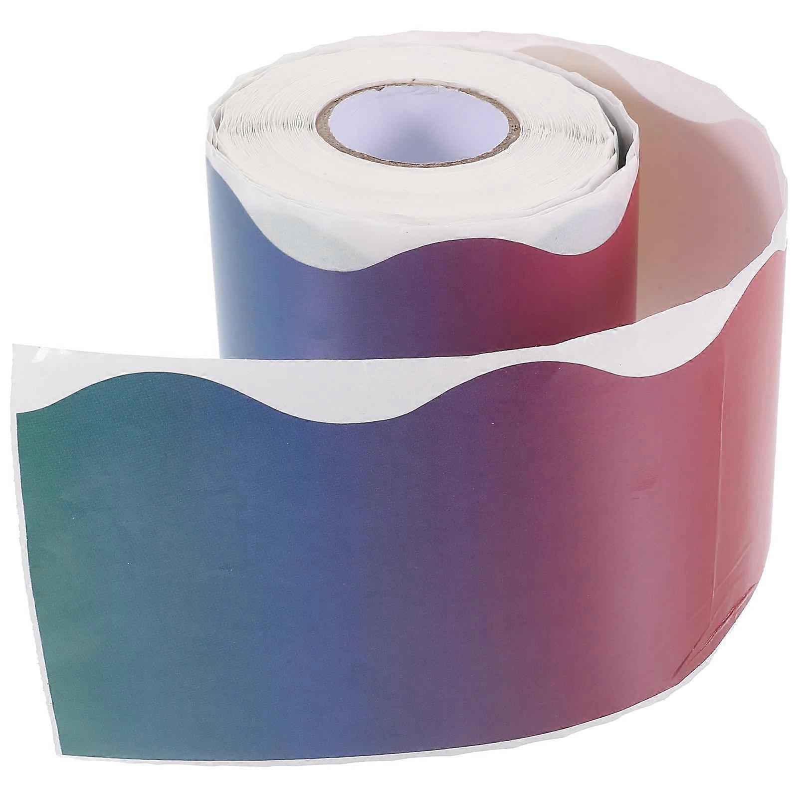 Border Sticker for Blackboard Decorations DIY Copper Plate Stickers Multi Color 1 Roll