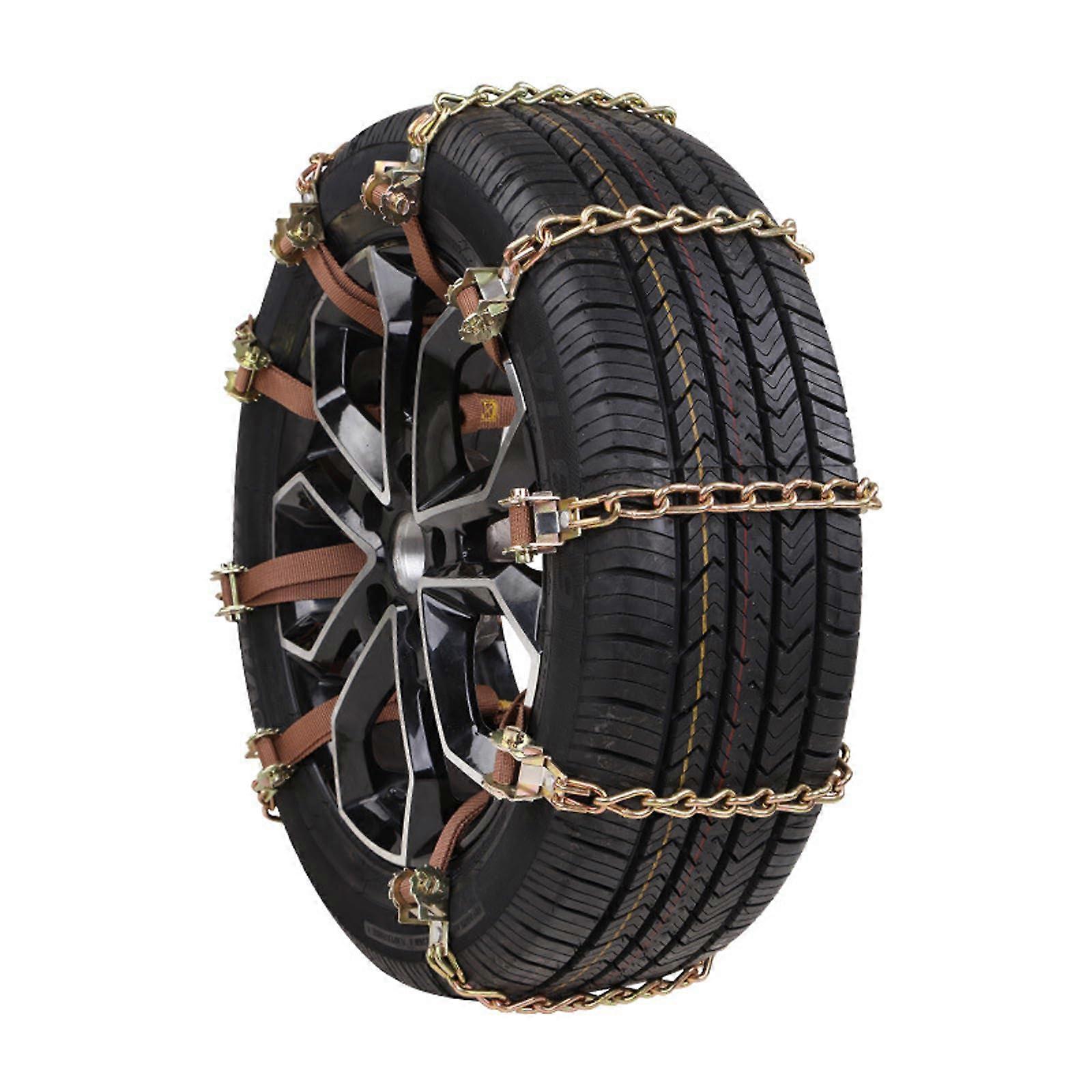 snow chains for car SUV tires, reusable winter tire chains, 2minute quick installation