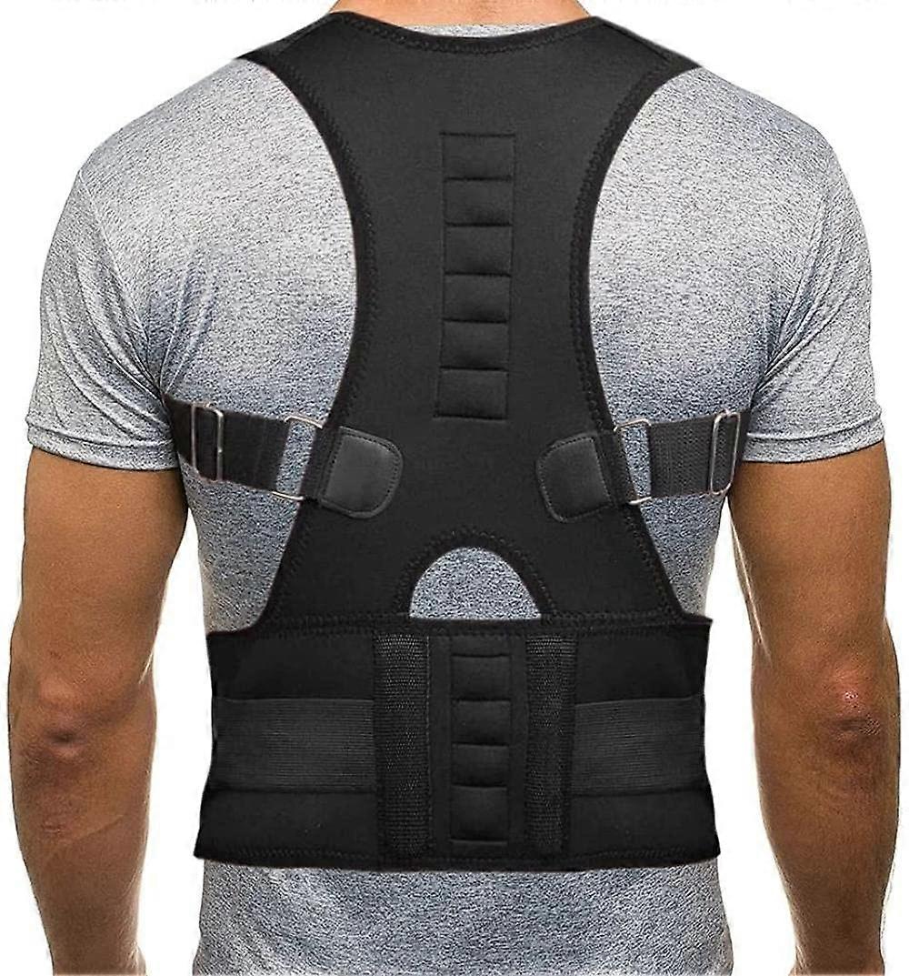 Adjustable Back Posture Corrector Brace with Shoulder Support for Adults