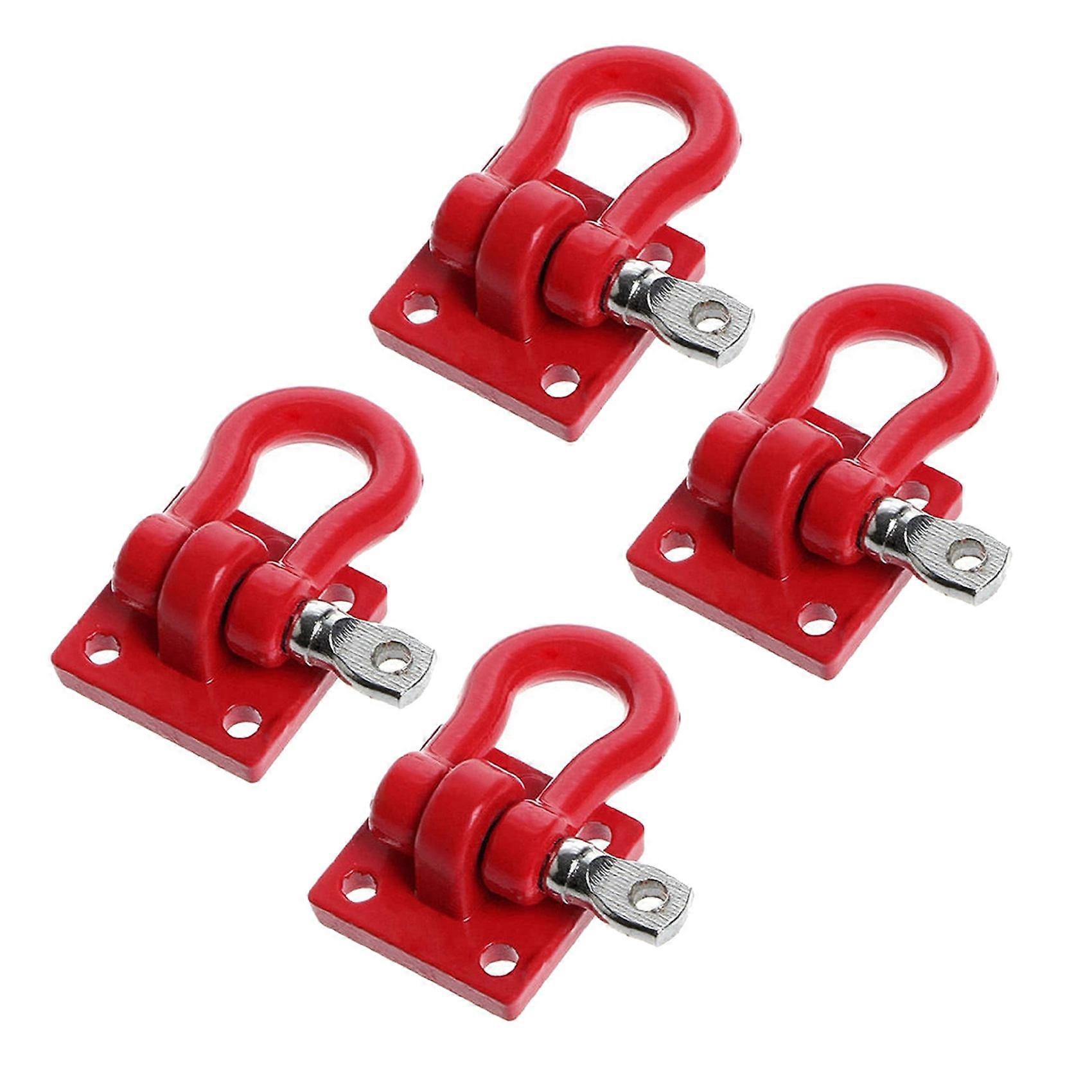 2X Metal Climbing Trailer Tow Hook Hooks Buckle, for 1/10 Scale RC Crawler Truck D90 SCX10 Climbing