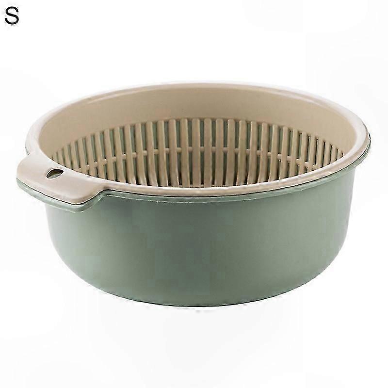 Double Layer Kitchen Colander with Drain Basket for Household Use Multifunctional PP Strainer