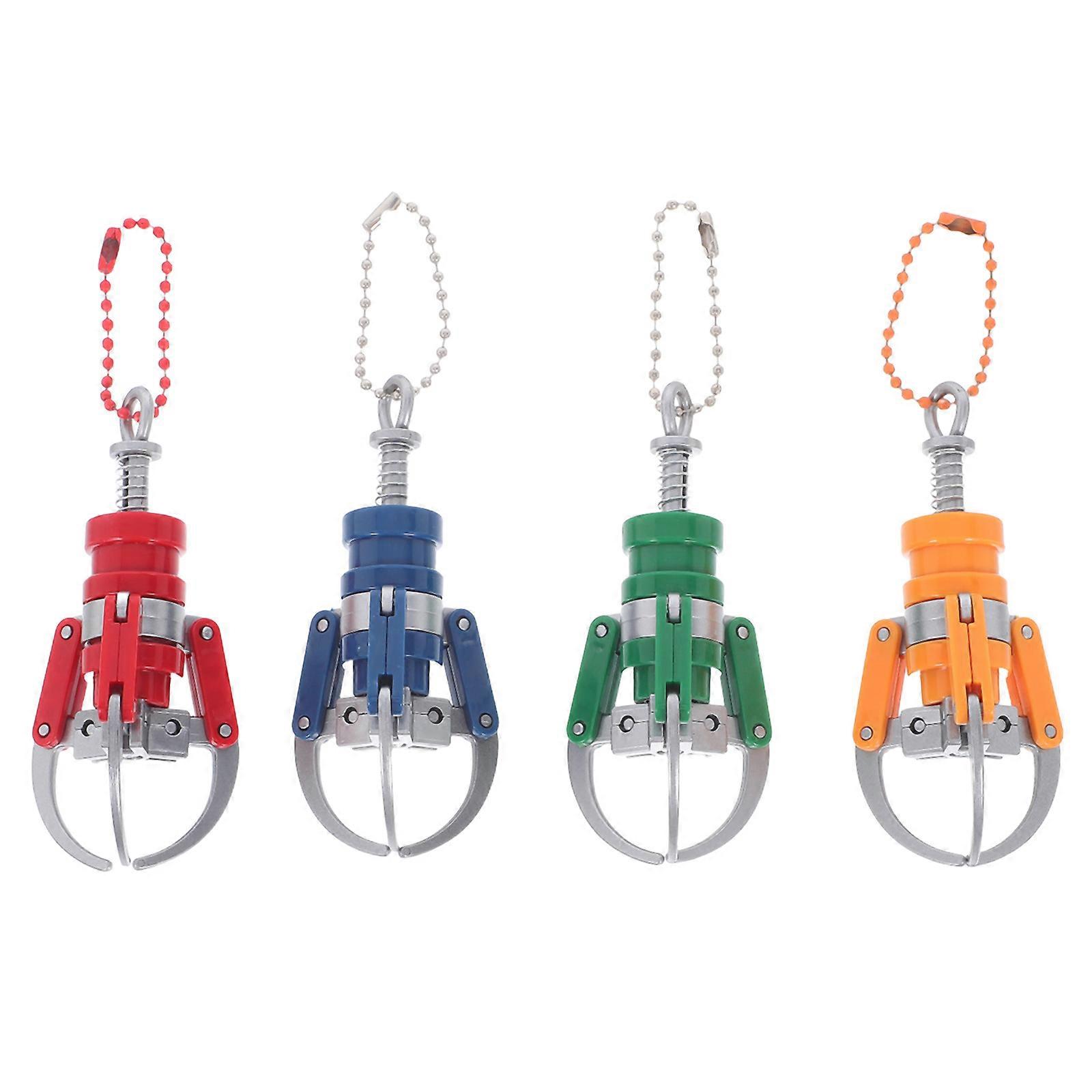 Machine Claw Keychain Pendants Versatile Usage For Bags Phones Keychains 4Pcs
