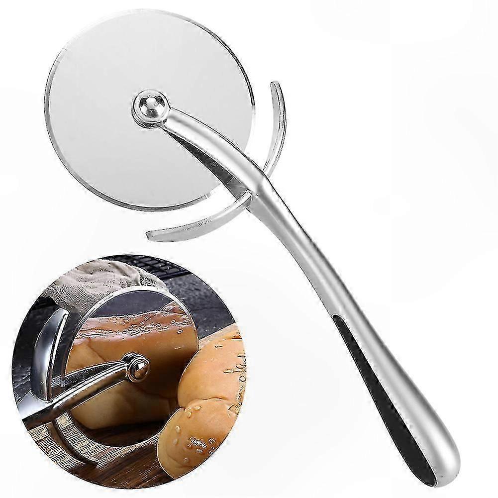 Durable Zinc Alloy Pizza Cutter with Multi-Function for Kitchen Use