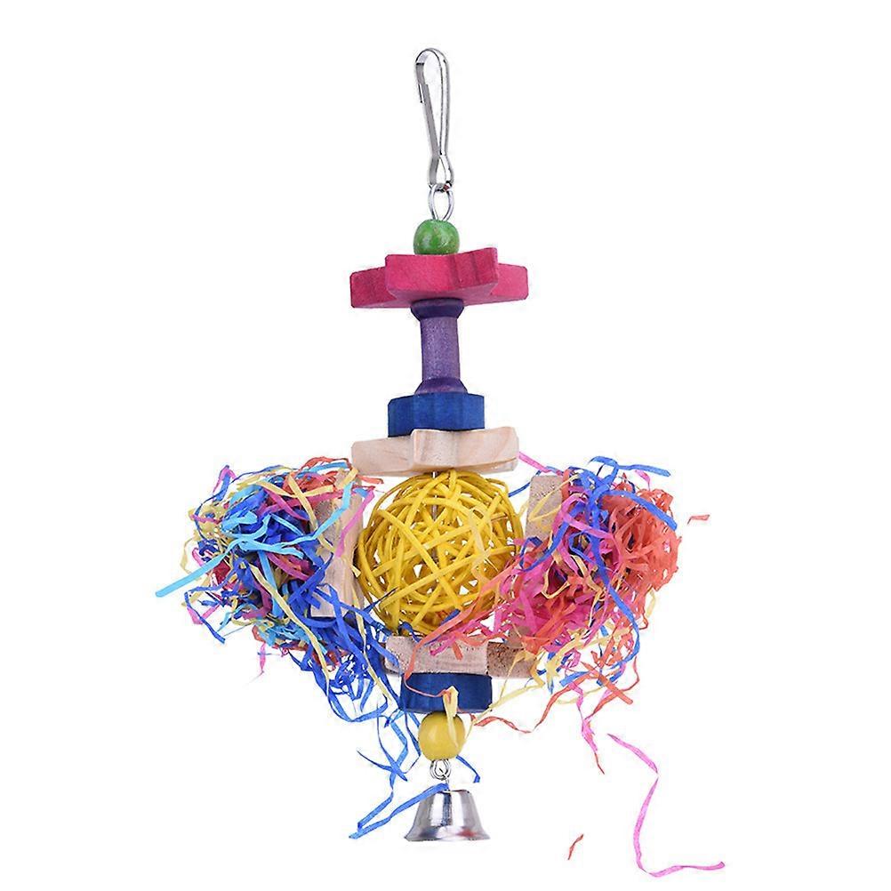 Interactive Bird Toy Parrot Chew Toy For Small Parrots 22x12x5cm Satisfy Chewing Instinct 1Set