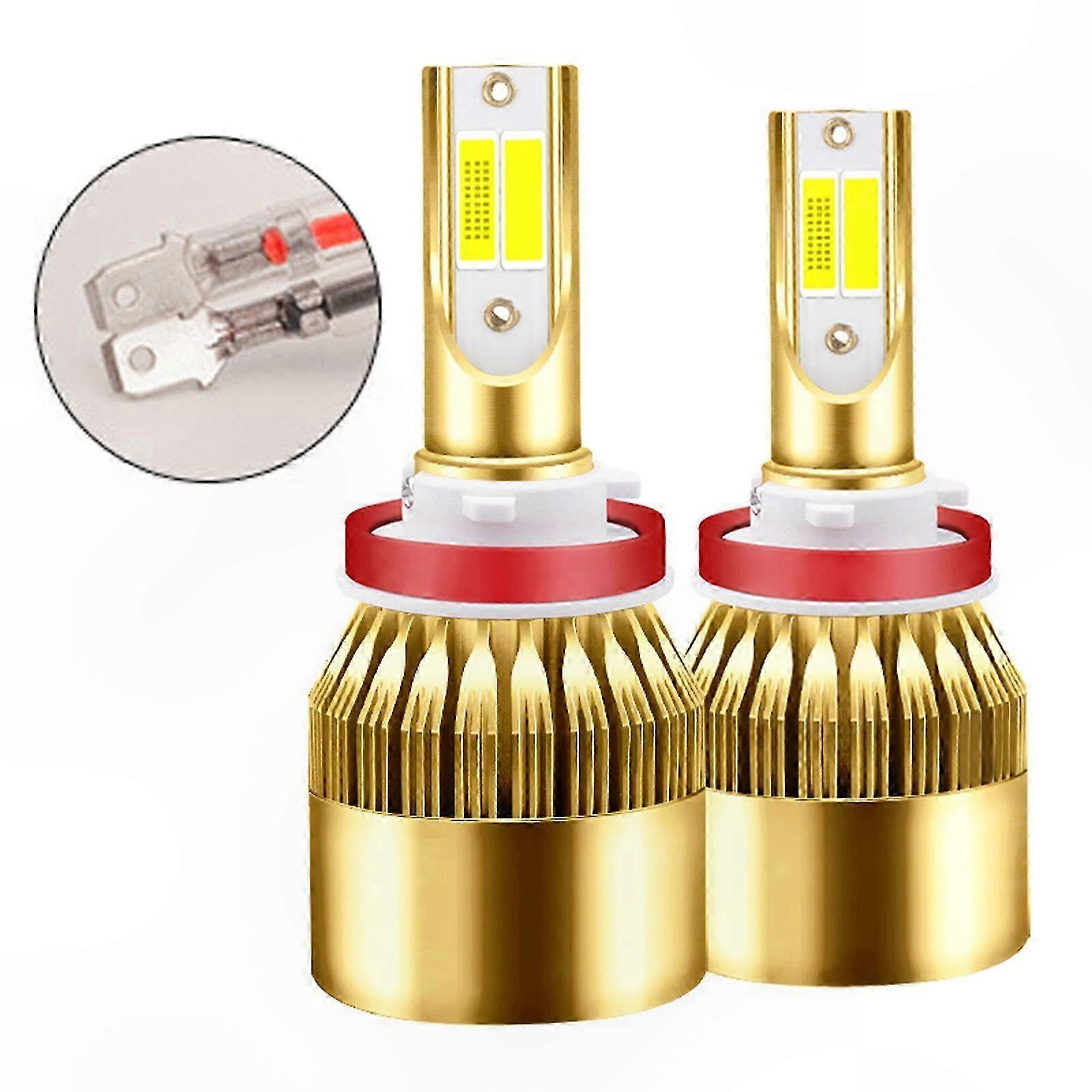 1 Pair LED Car Headlight High Power Bulb Fog Lamp 3000K 6000K H4 H7 H11 H1 9003 9005 9006 HB3 HB2 Single HB4 Waterproof