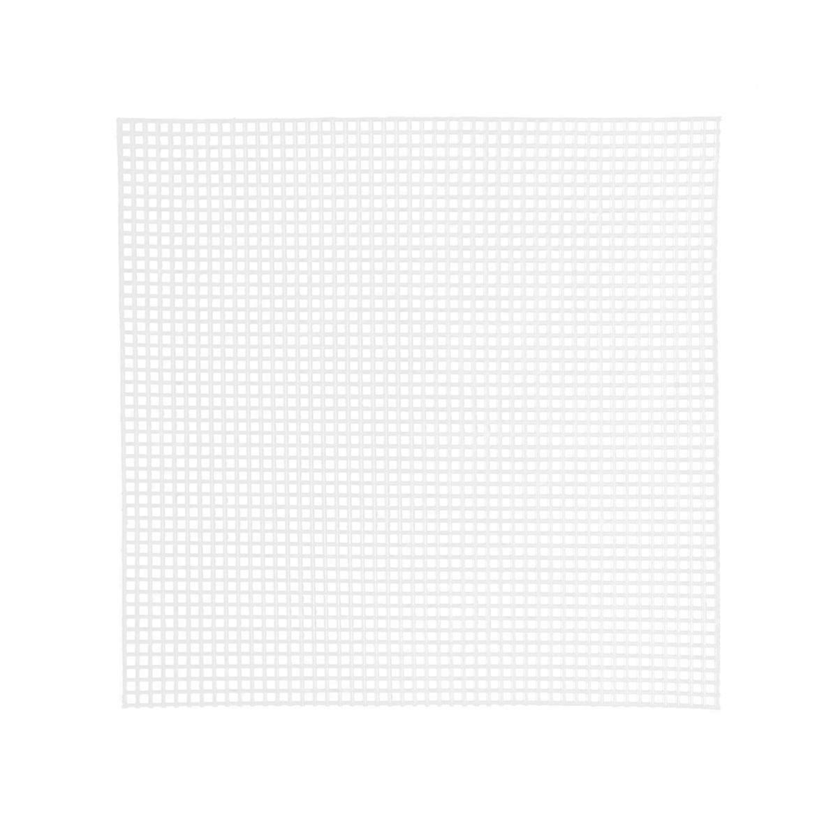 White DIY Plastic Mesh for Cross Stitch – Durable Woven Grids for Wool Yarn Crafting & Embroidery Projects