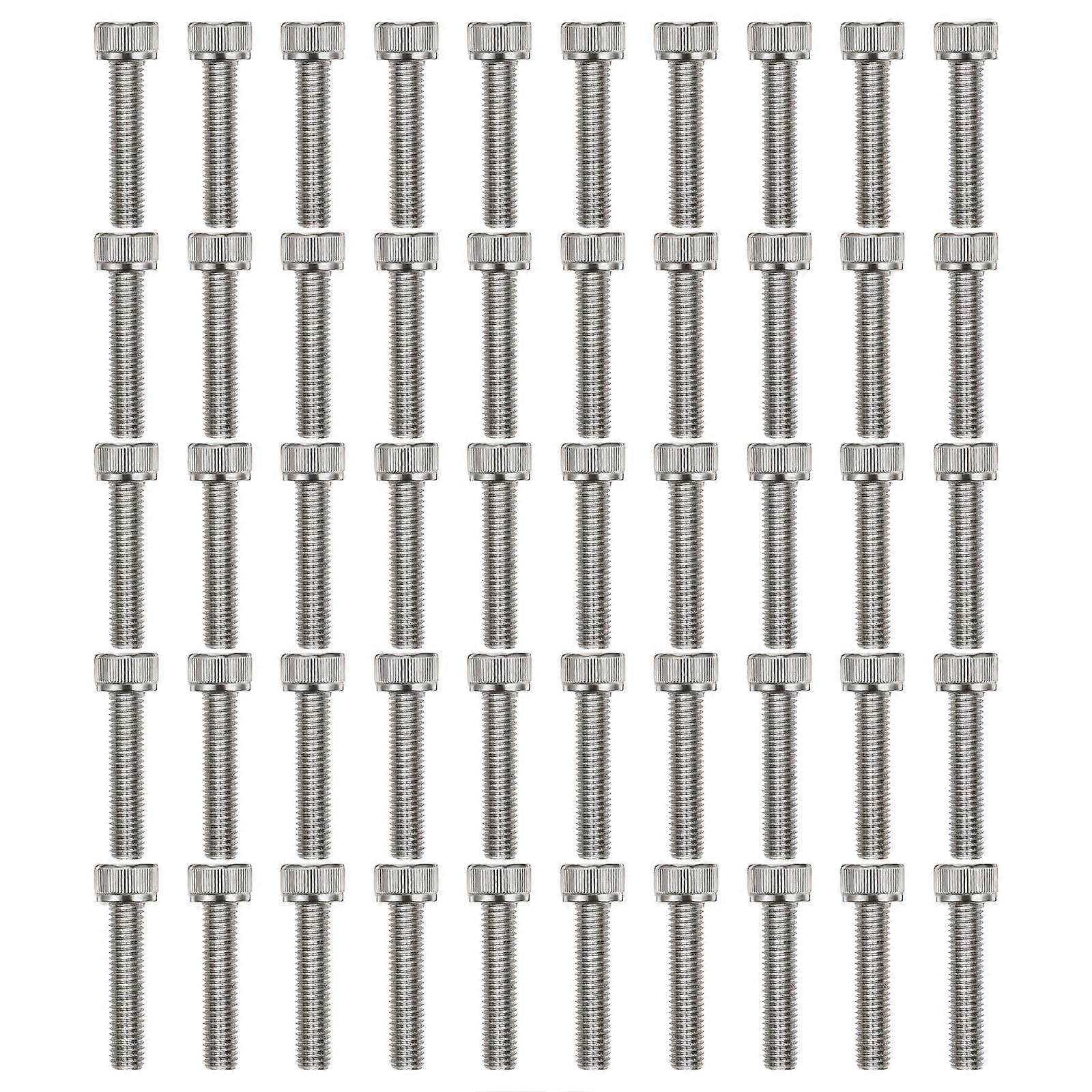 50Pcs Standard Fastener Stainless Steel Socket Head Screw M6X25mm Fastening Effect For Construction Tasks