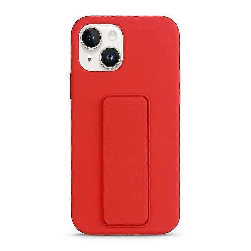 For iPhone 14 Liquid Silicone Holder Phone Case