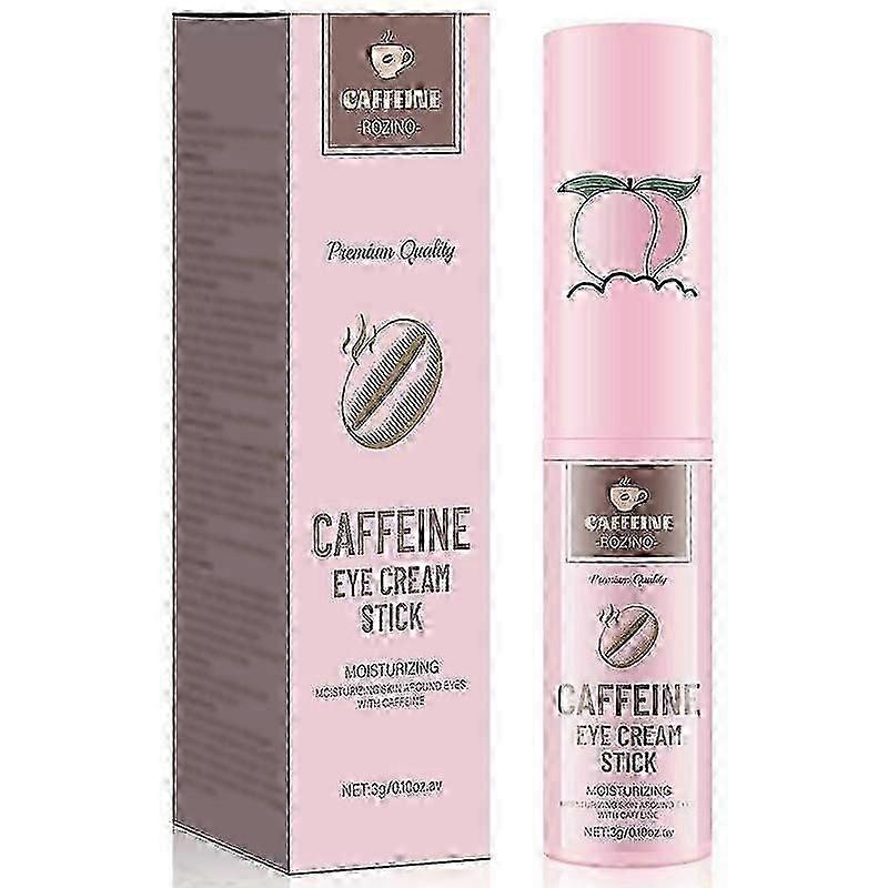 Caffeine Eye Cream Stick, Anti-Aging Eye Cream for Dark Circles, Puffiness and Wrinkles, Hydrating Under Eye Cream with Hyaluronic Acid and Retinol