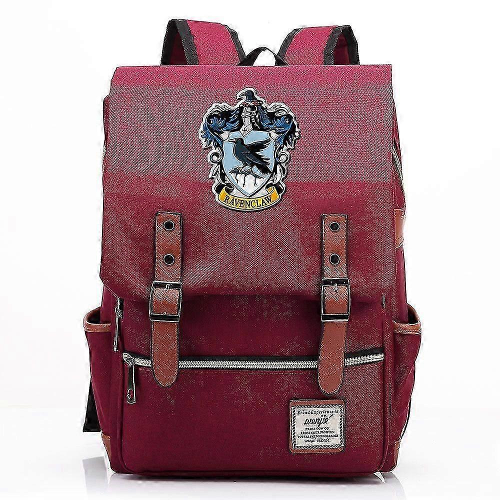 Ravenclaw School of Witchcraft and Wizardry printed backpack, youth student backpack, men's and women's leisure bag, travel bag