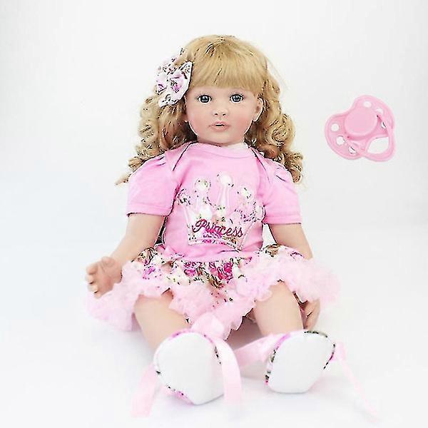 24インチ生まれ変わった人形シリコンビニール新生児ベベ誕生日プレゼントプレイハウスおもちゃ女の子ボネカス生まれ変わった