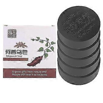 ZENGO Polygonum Sabonete de Crescimento de Cabelo - Barra de Shampoo para Cabelos Pretos e Grossos