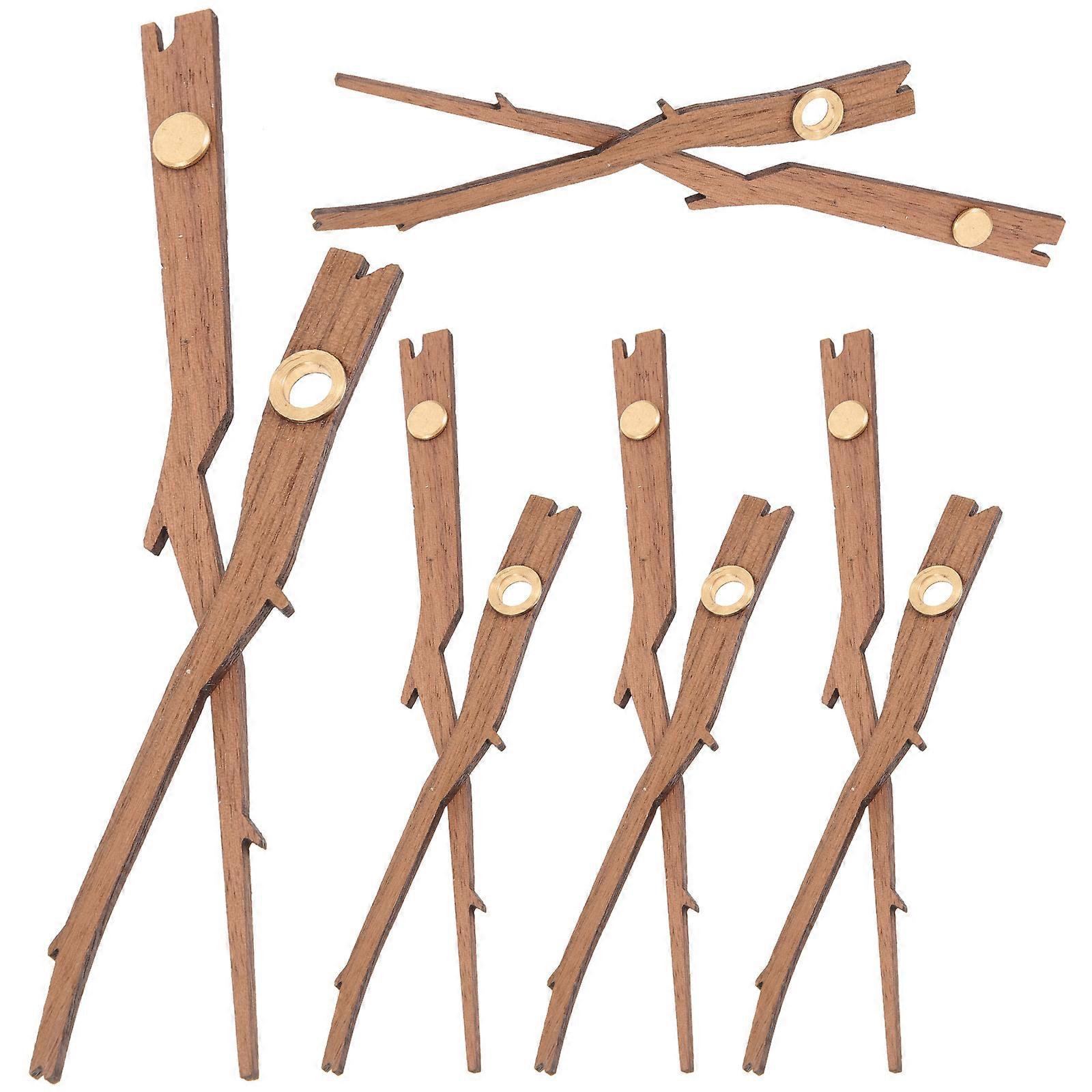 5 Sets Wooden DIY Clock Pointers Wall Clock Pointers Replacement Clock Accessories